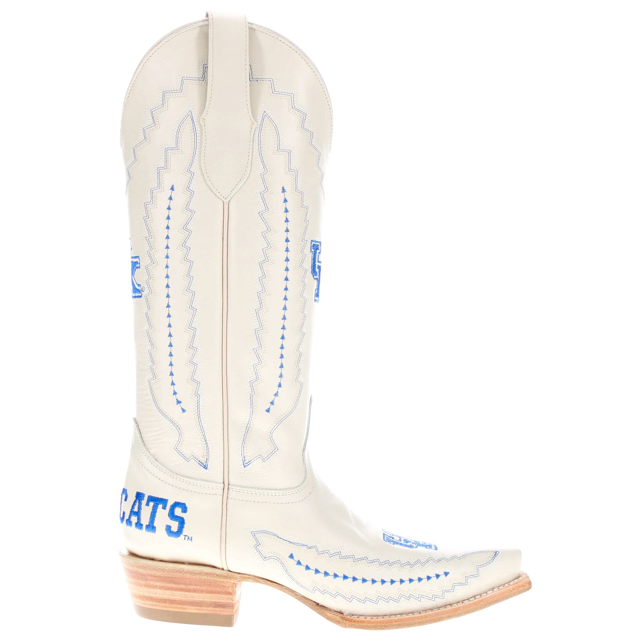 Women's University of Kentucky Bone Snip Toe Cowgirl Boots Naomi by Vaccari