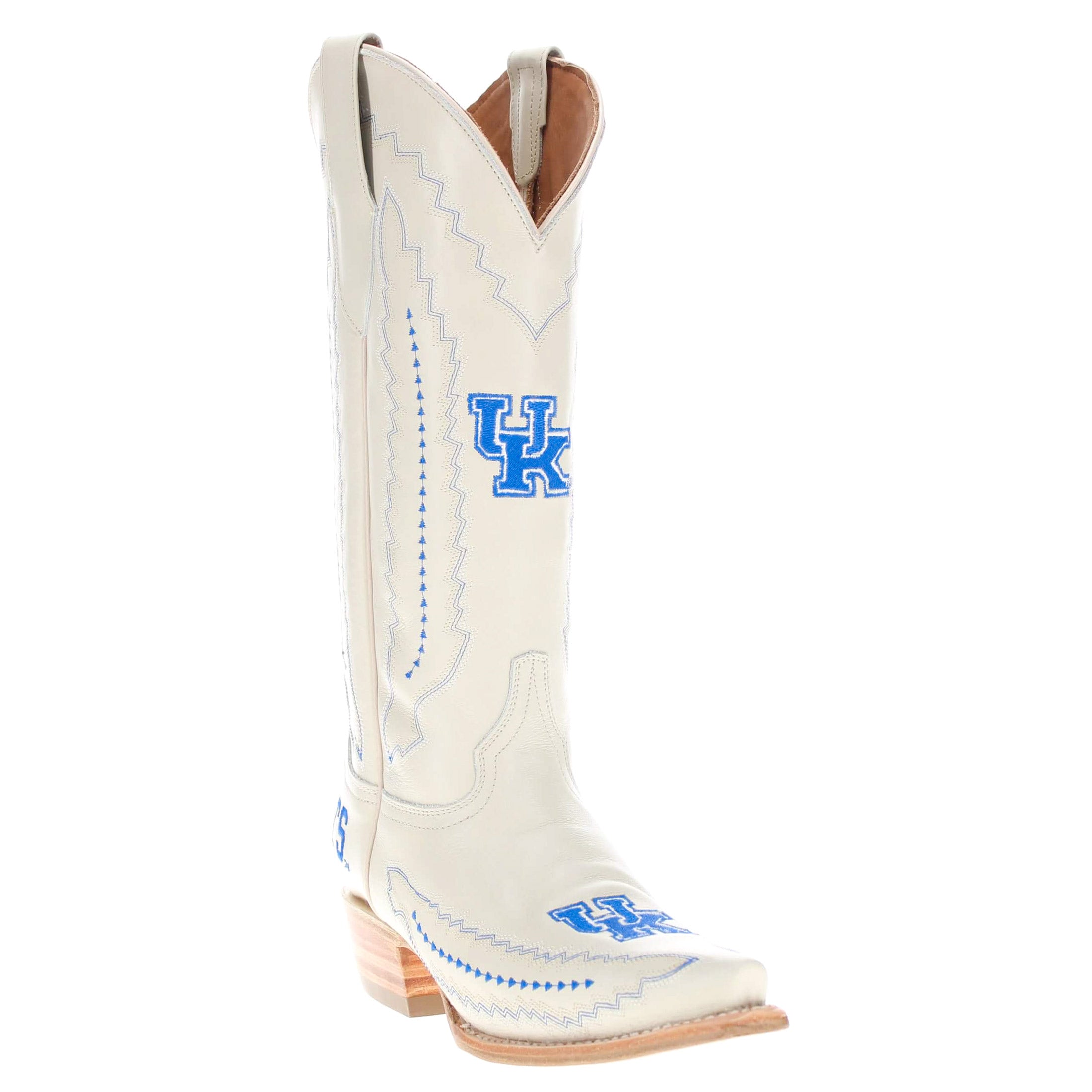 Women's University of Kentucky Bone Snip Toe Cowgirl Boots Naomi by Vaccari