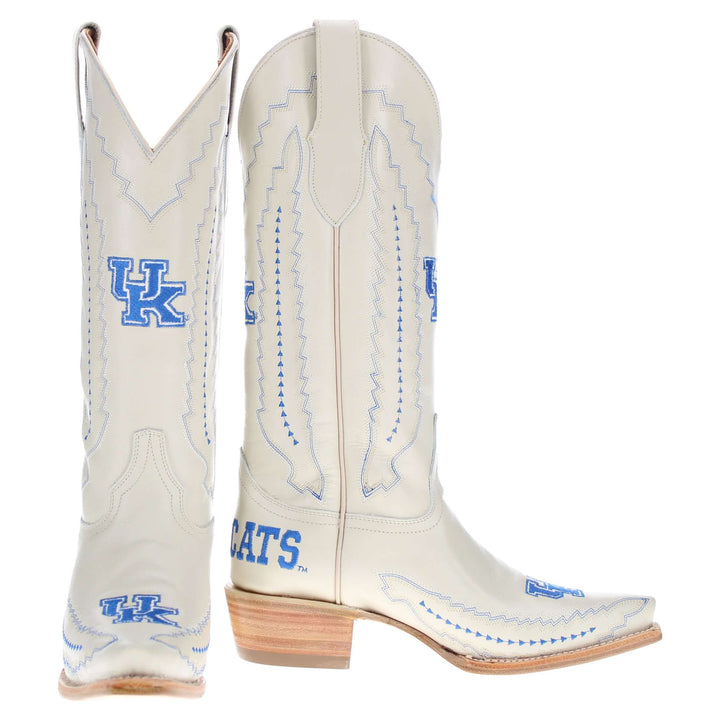 Women's University of Kentucky Bone Snip Toe Cowgirl Boots Naomi by Vaccari