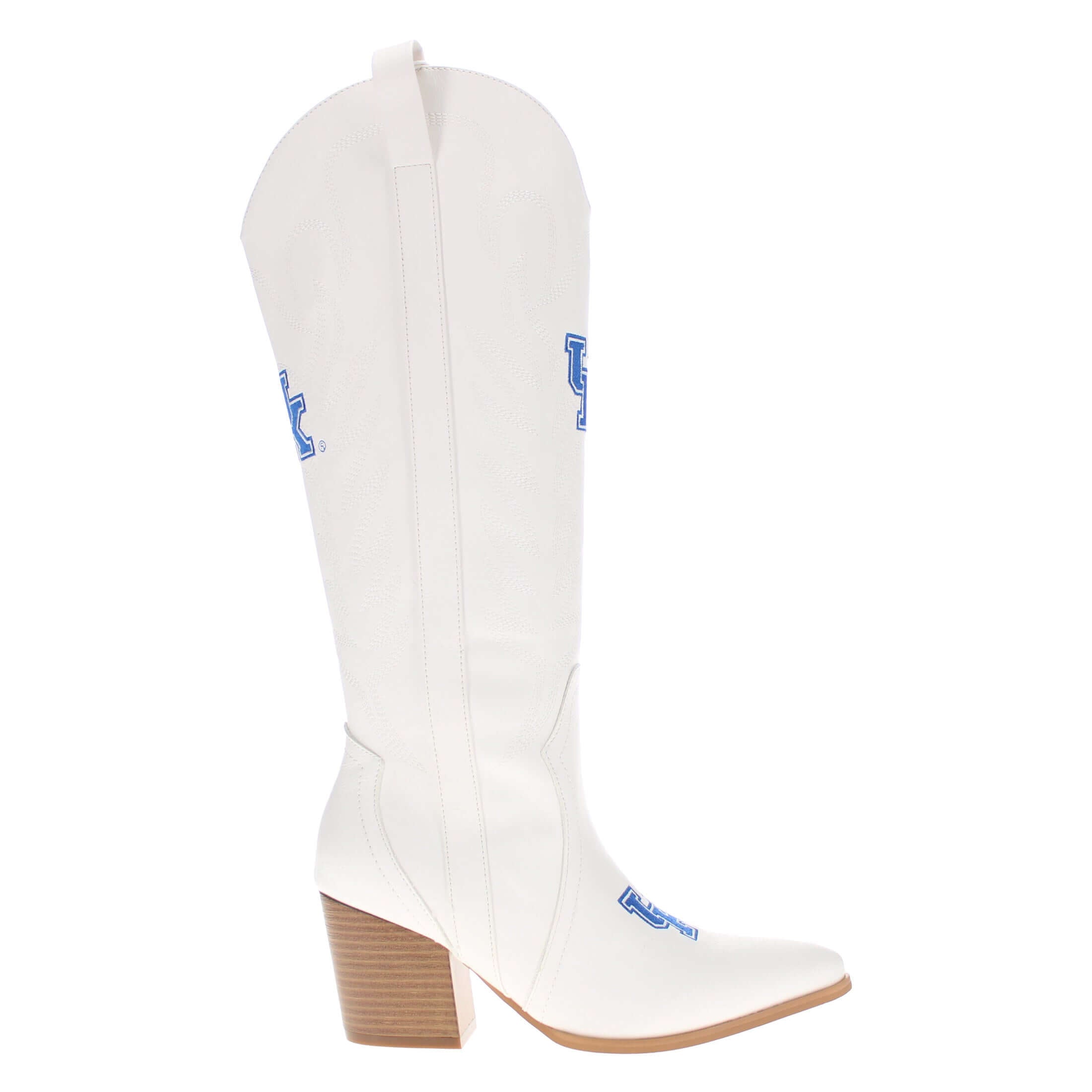 University of Kentucky Blair Tall White Boot By V By Vaccari