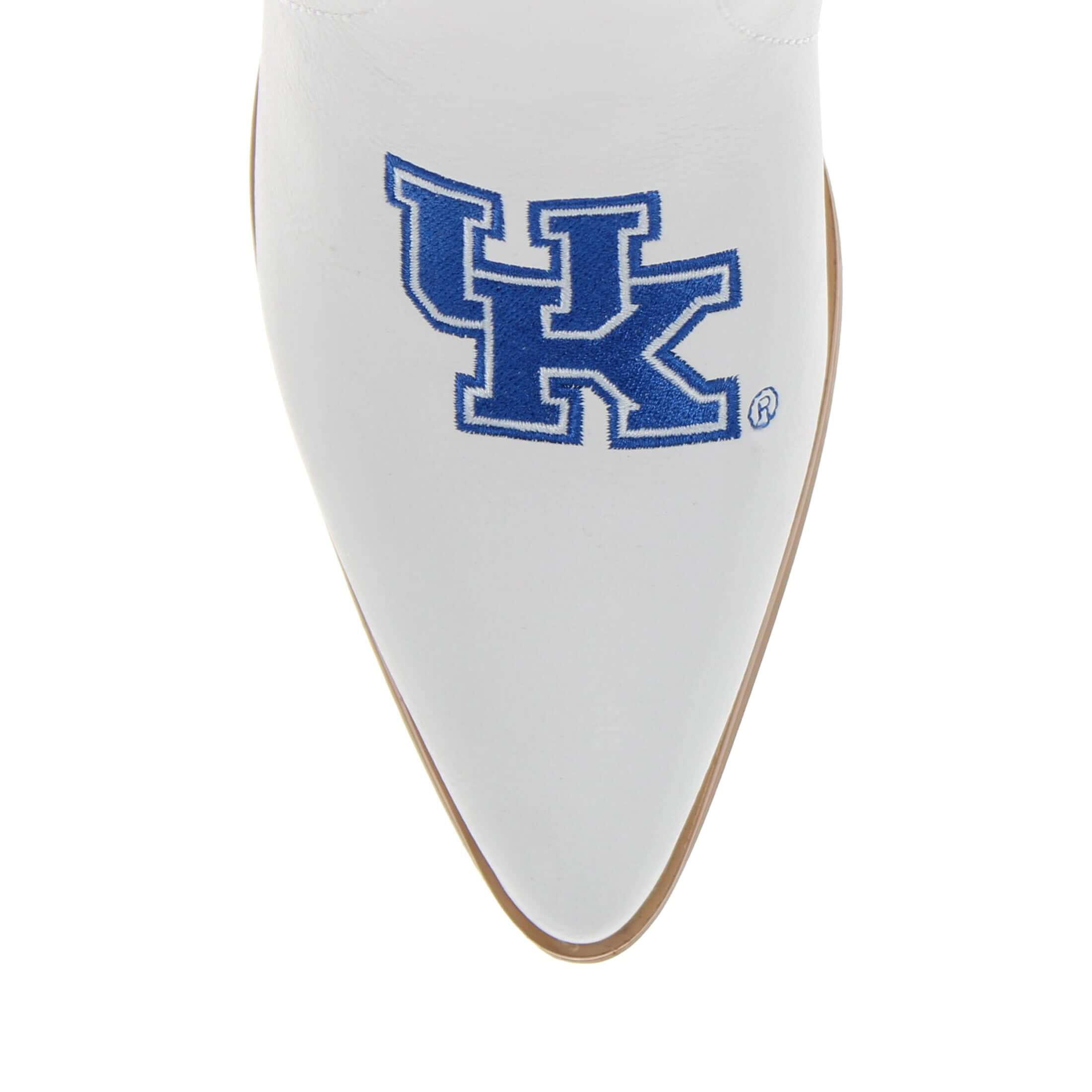 University of Kentucky Blair Tall White Boot By V By Vaccari
