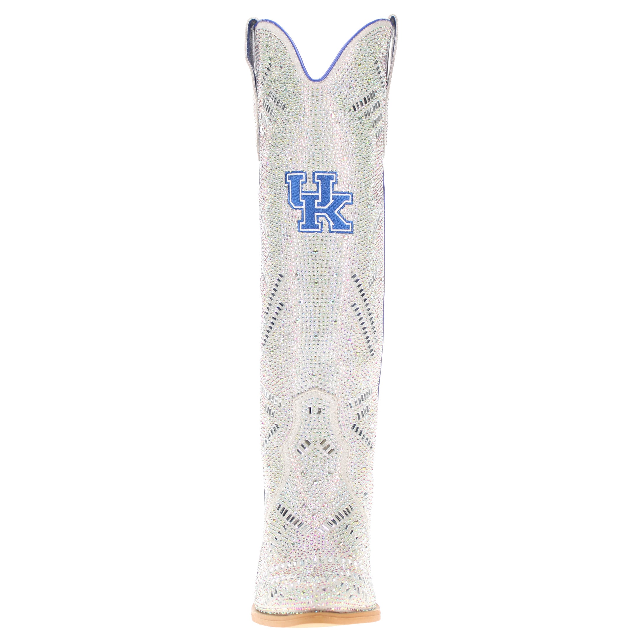 Women's University of Kentucky Natural Tall Bling Cowgirl Boots Amber by V by Vaccari