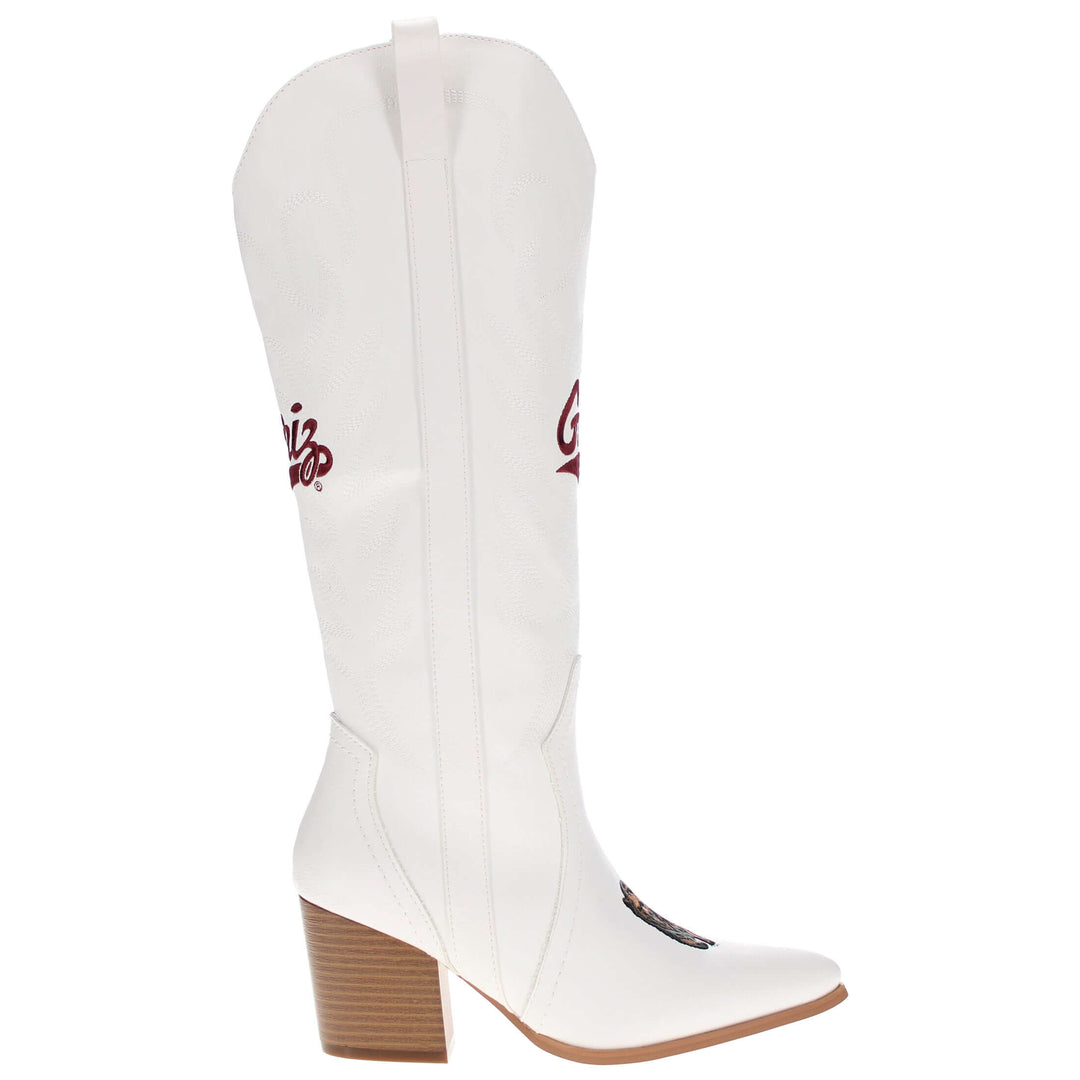 Women's University of Montana Tall White Boot Blair By V By Vaccari