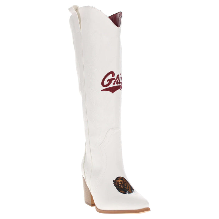 Women's University of Montana Tall White Boot Blair By V By Vaccari