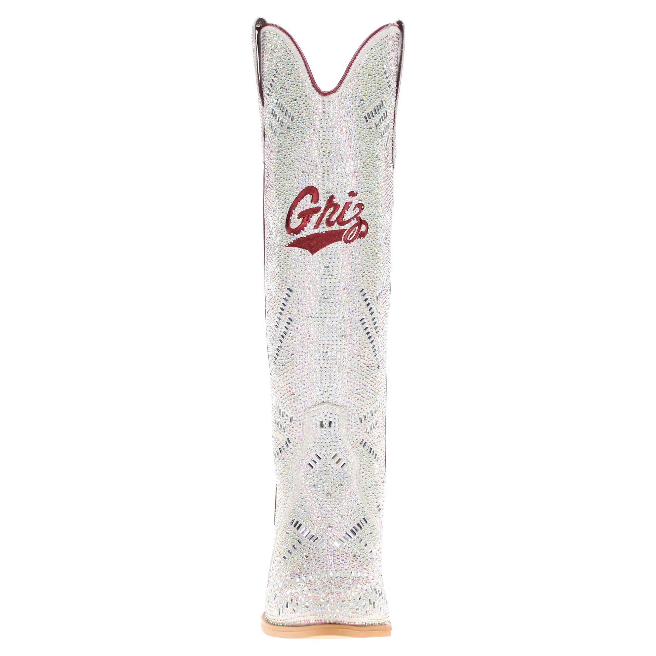 Women's University of Montana Natural Tall Bling Cowgirl Boots Amber by V by Vaccari