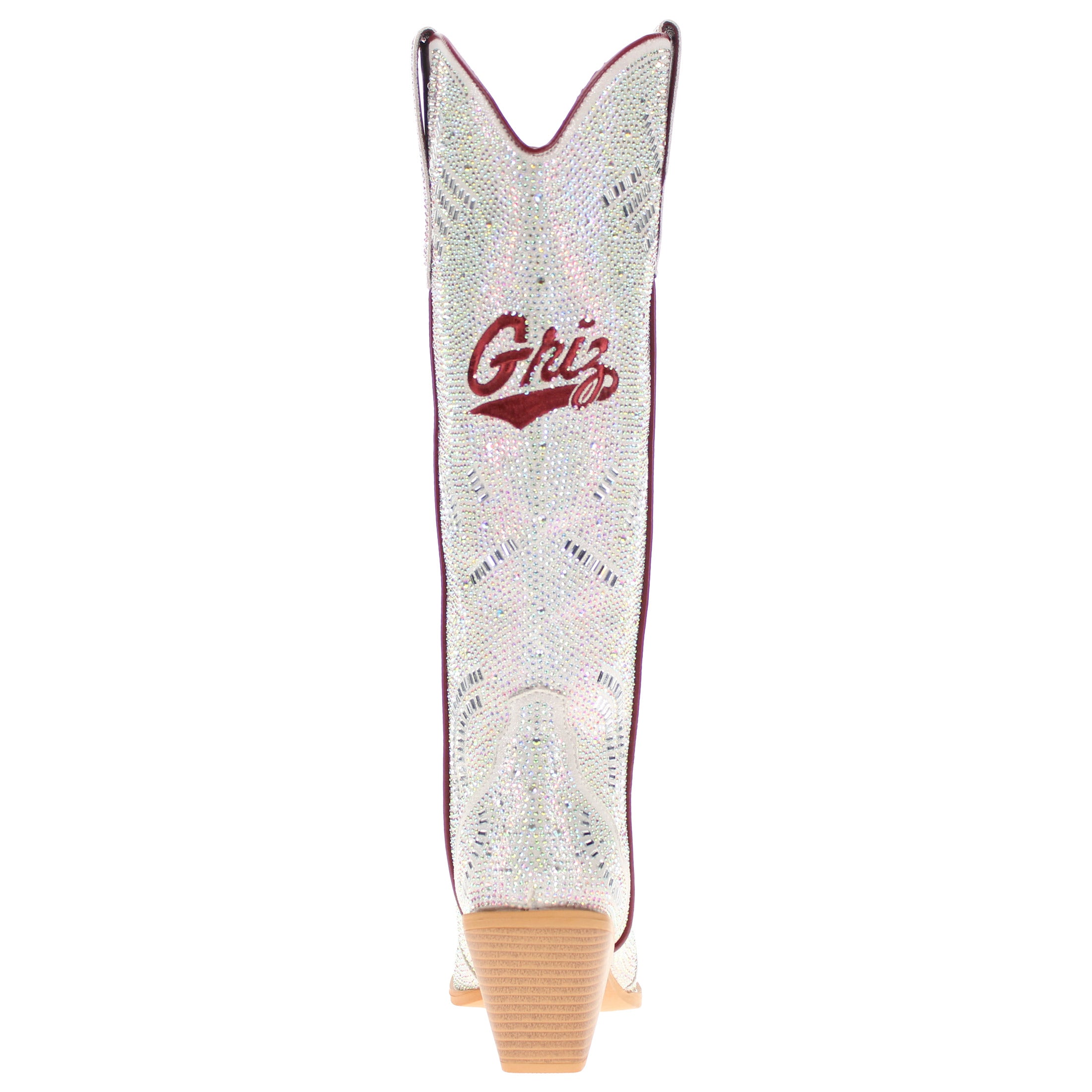 Women's University of Montana Natural Tall Bling Cowgirl Boots Amber by V by Vaccari