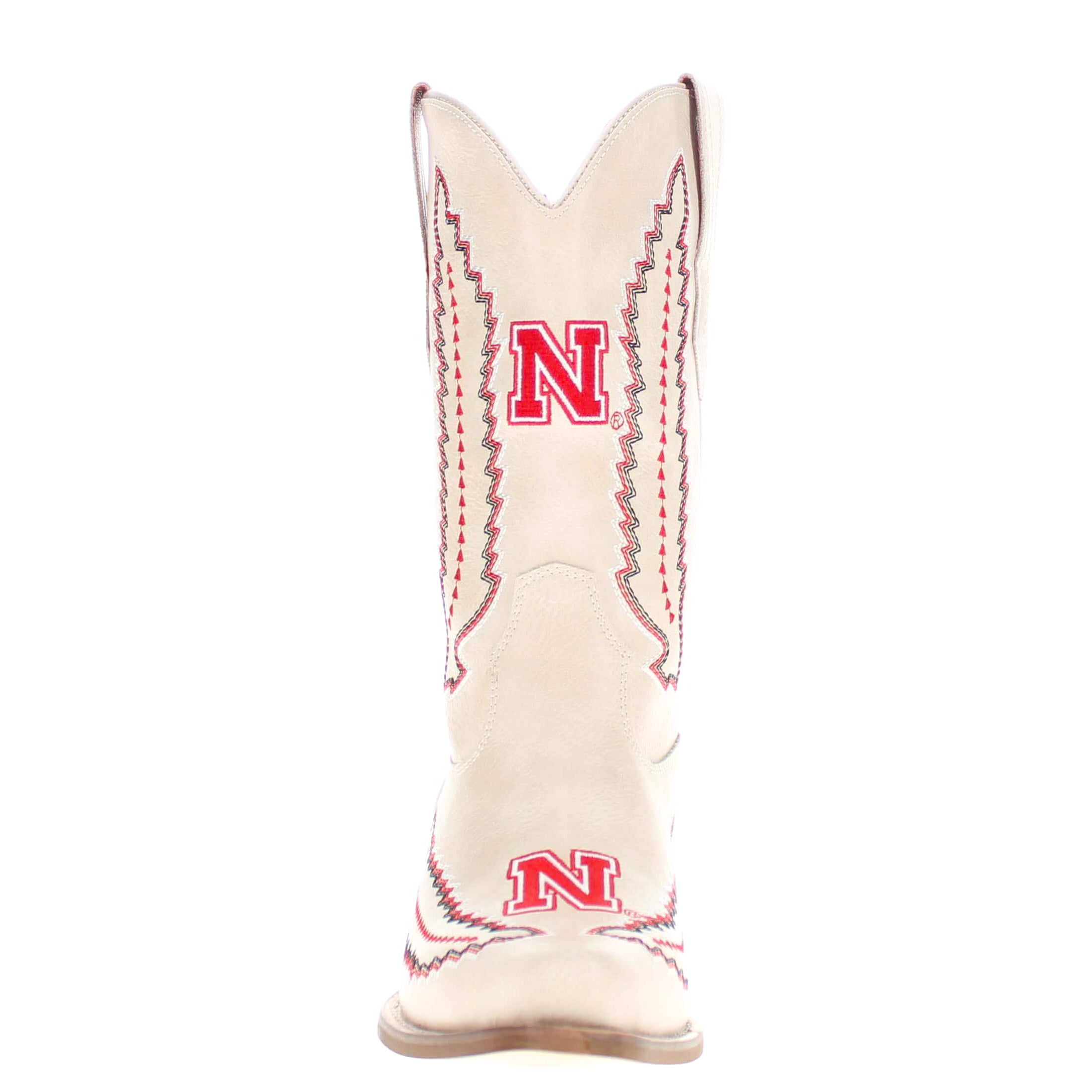 University of Nebraska Mimi Short Bone Boot By V By Vaccari