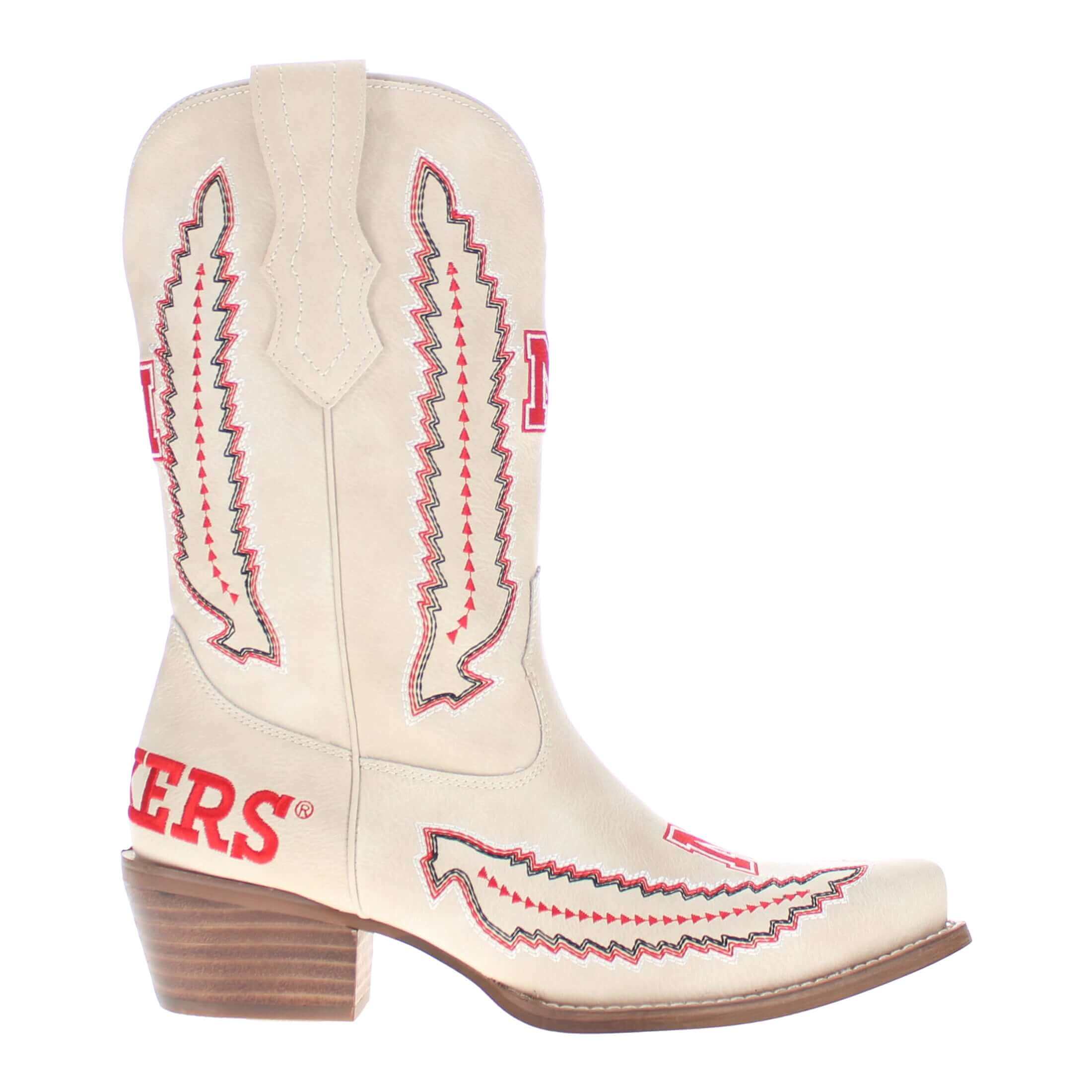 University of Nebraska Mimi Short Bone Boot By V By Vaccari