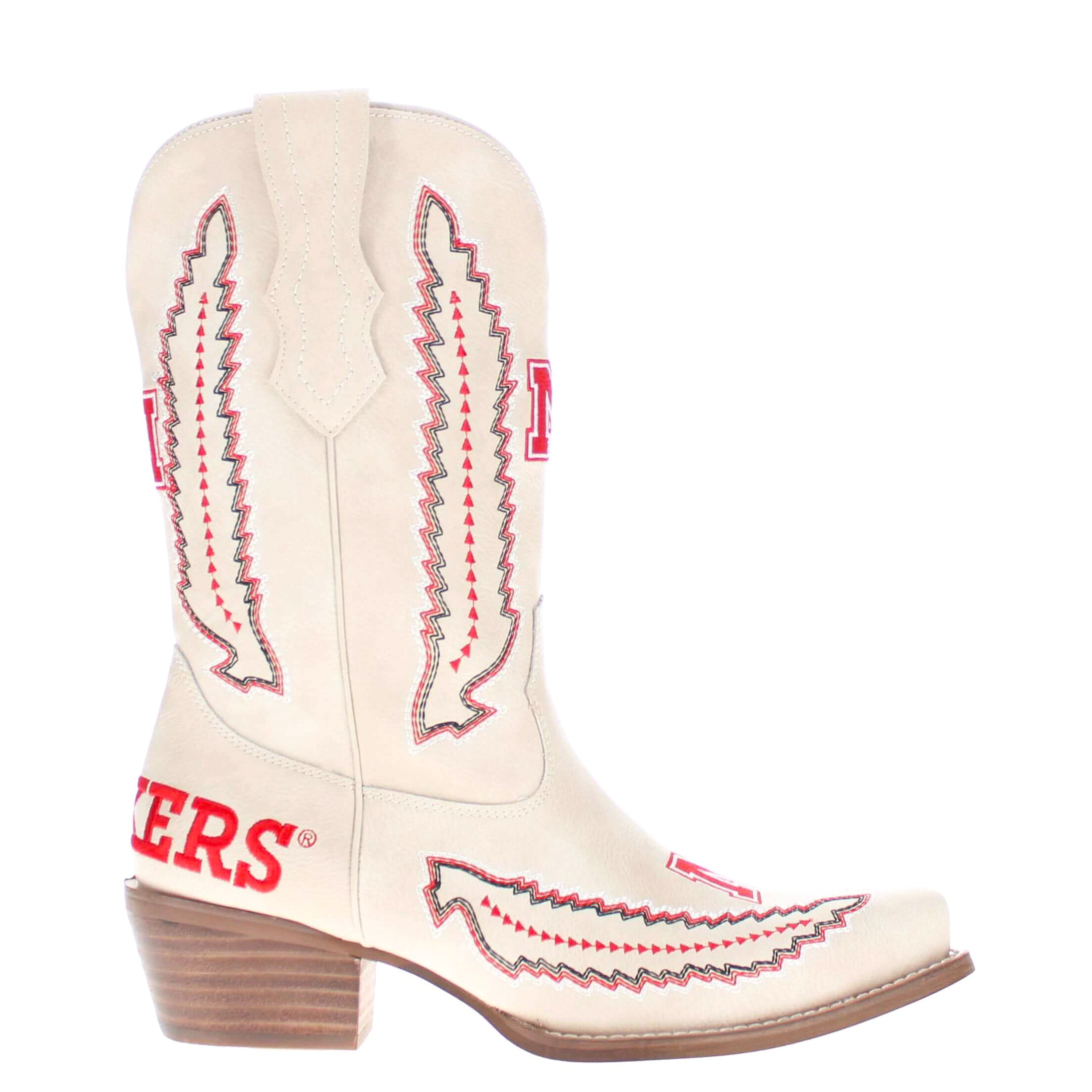 University of Nebraska Mimi Short Bone Boot By V By Vaccari
