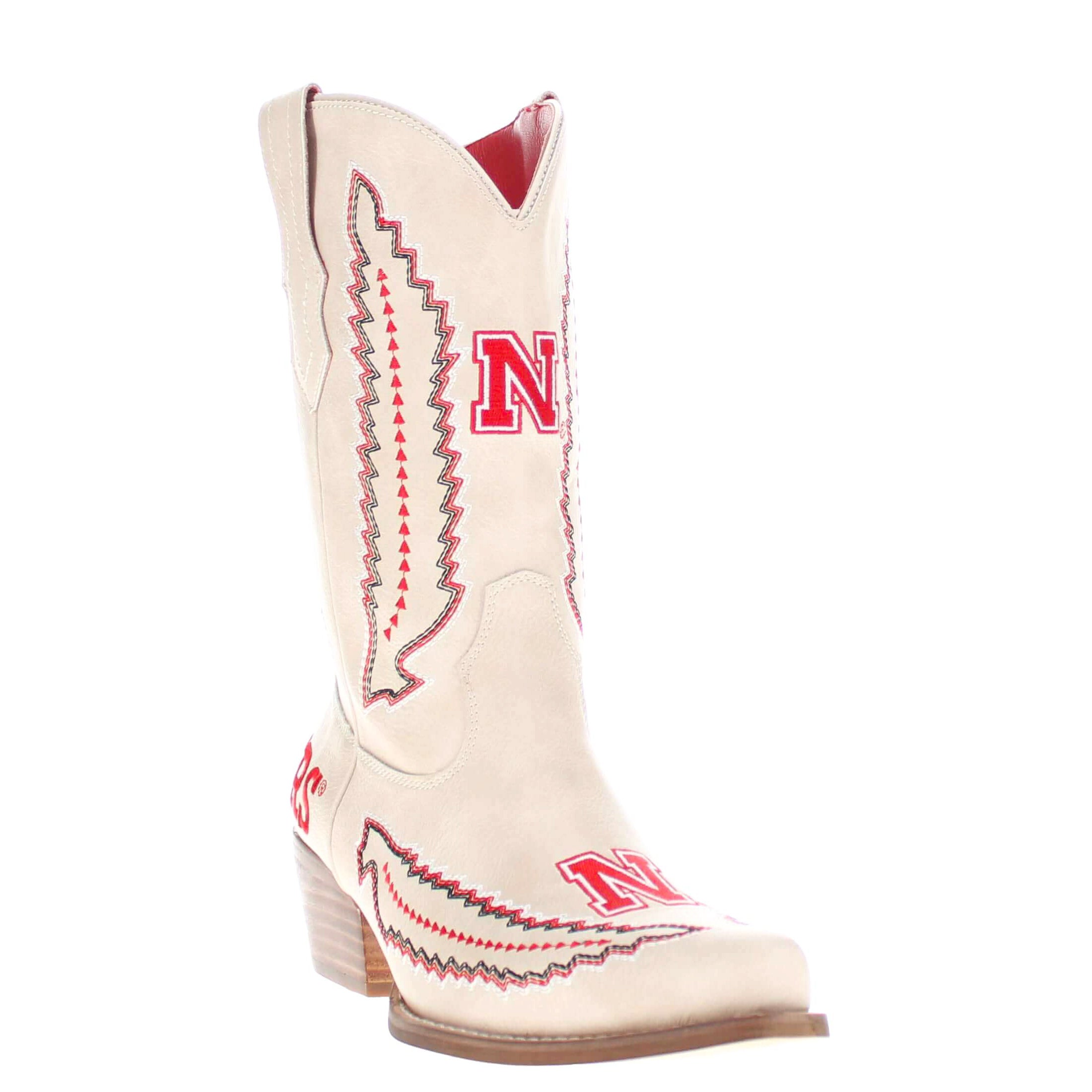 University of Nebraska Mimi Short Bone Boot By V By Vaccari