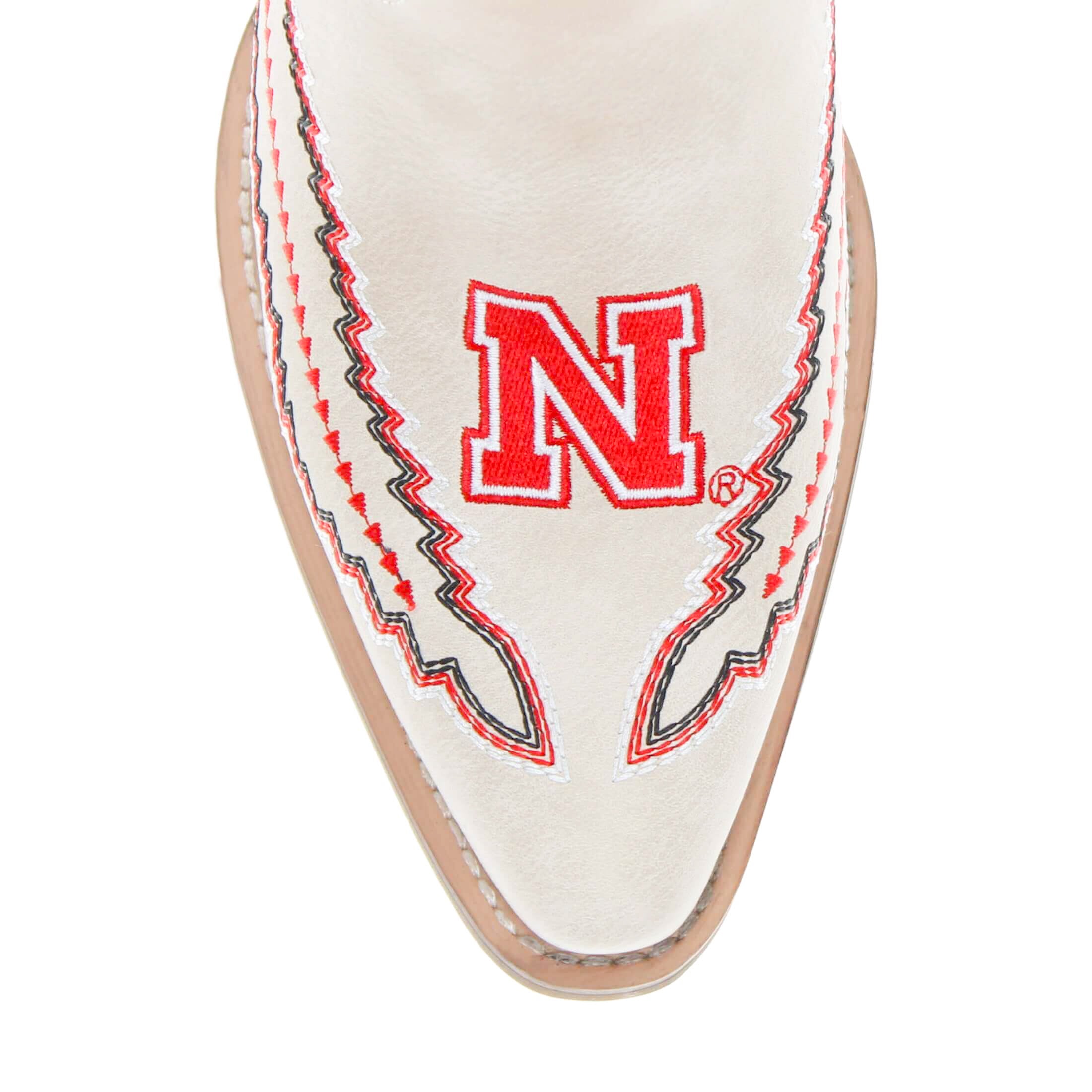 University of Nebraska Mimi Short Bone Boot By V By Vaccari