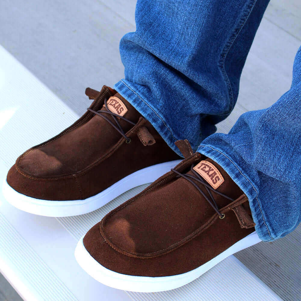 Men's University of Texas Brown Leather Shoes by Vaccari University