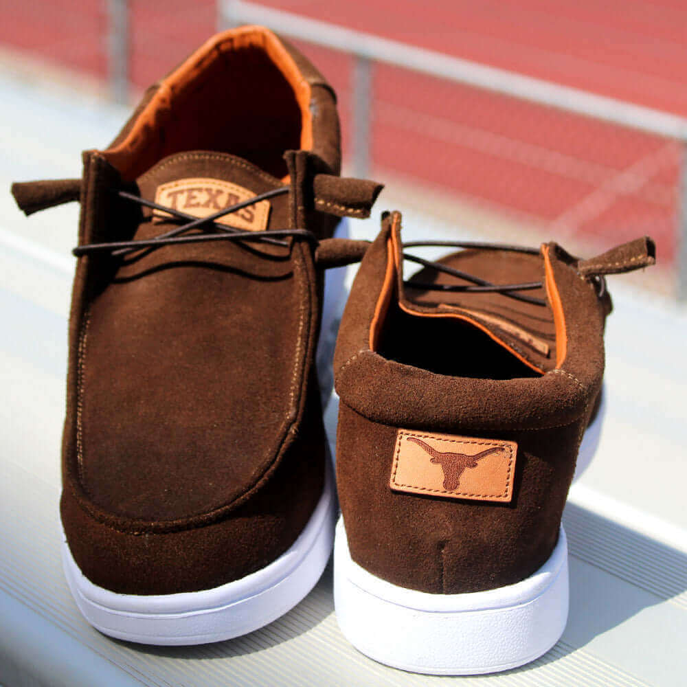 Men's University of Texas Brown Leather Shoes Myles by Vaccari University