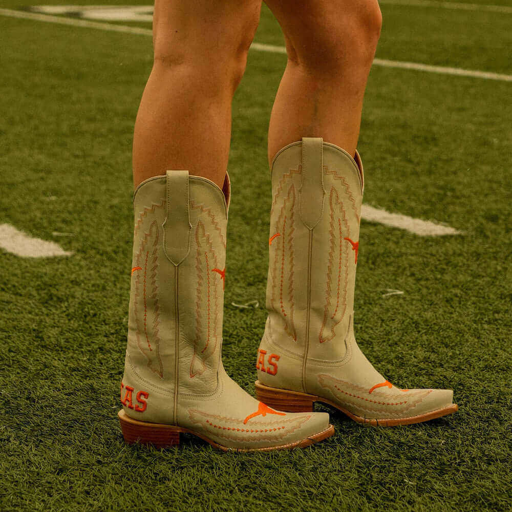 University of Texas Bone Cowgirl Boots Naomi by Vaccari University