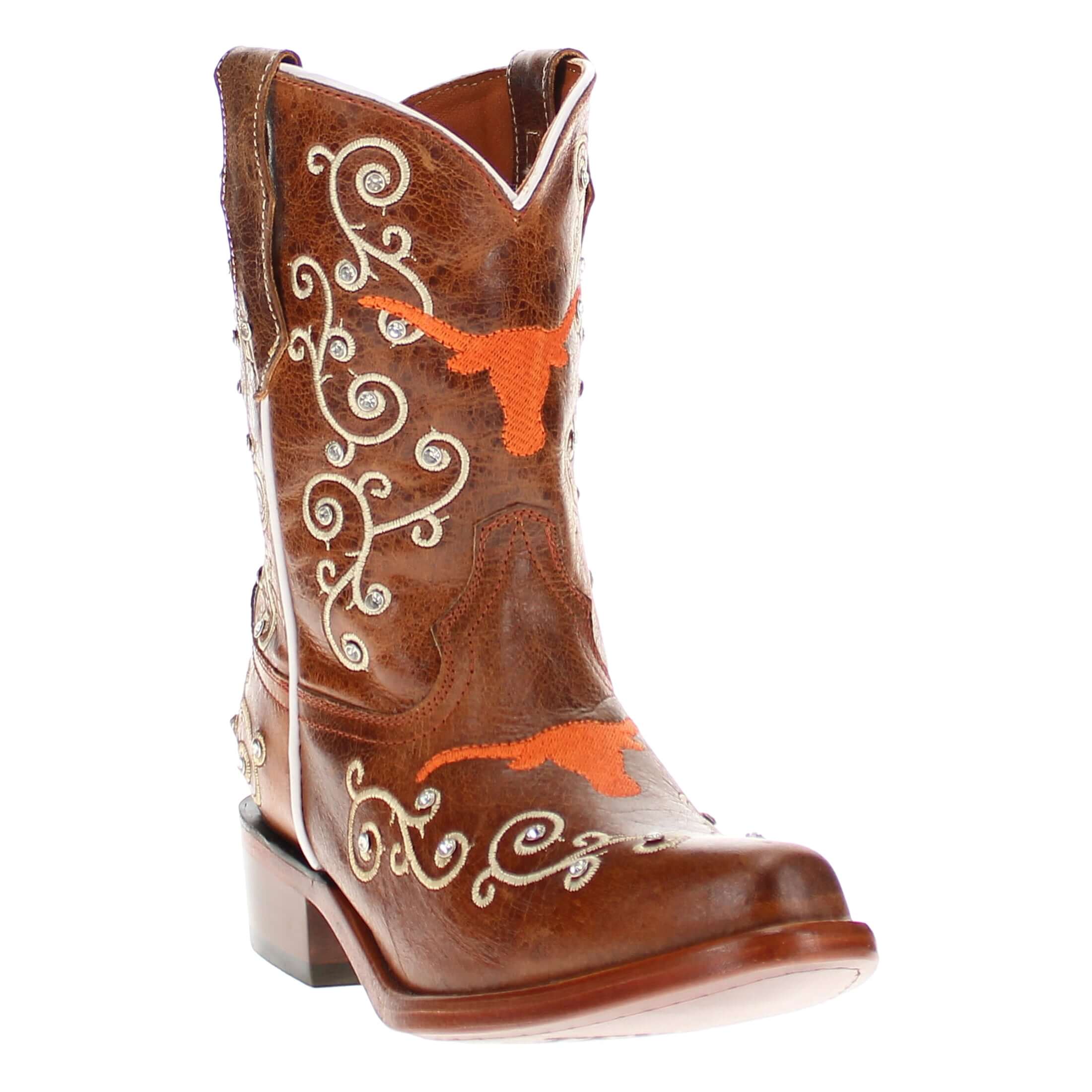 Kid's Chloe University of Texas Scroll Cowgirl Boots by Vaccari