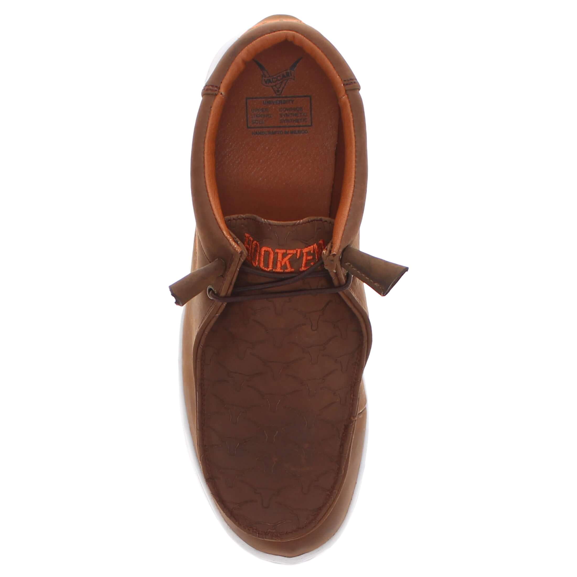 Men's University of Texas leather slip-on shoes