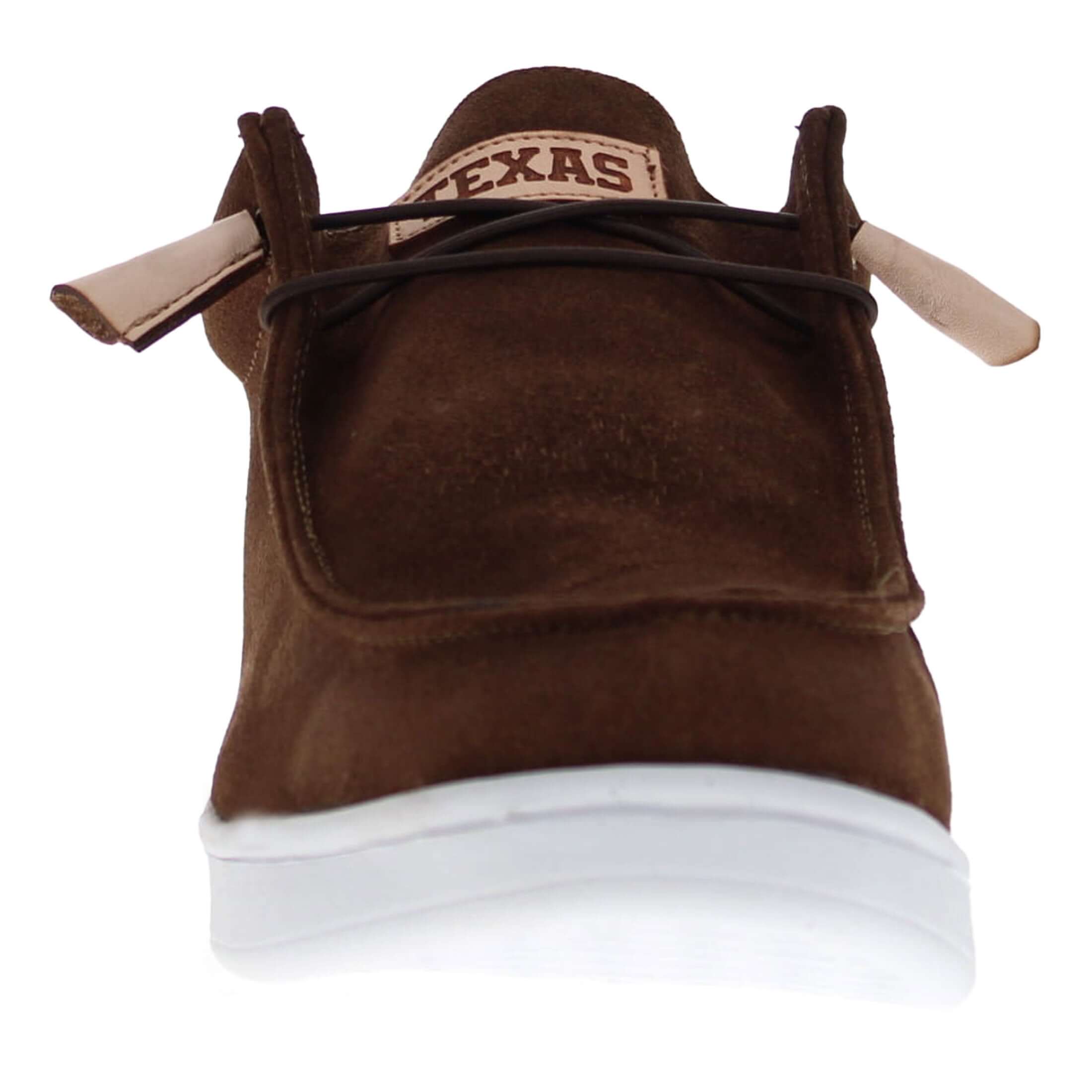 Men's University of Texas leather suede slip-on shoes