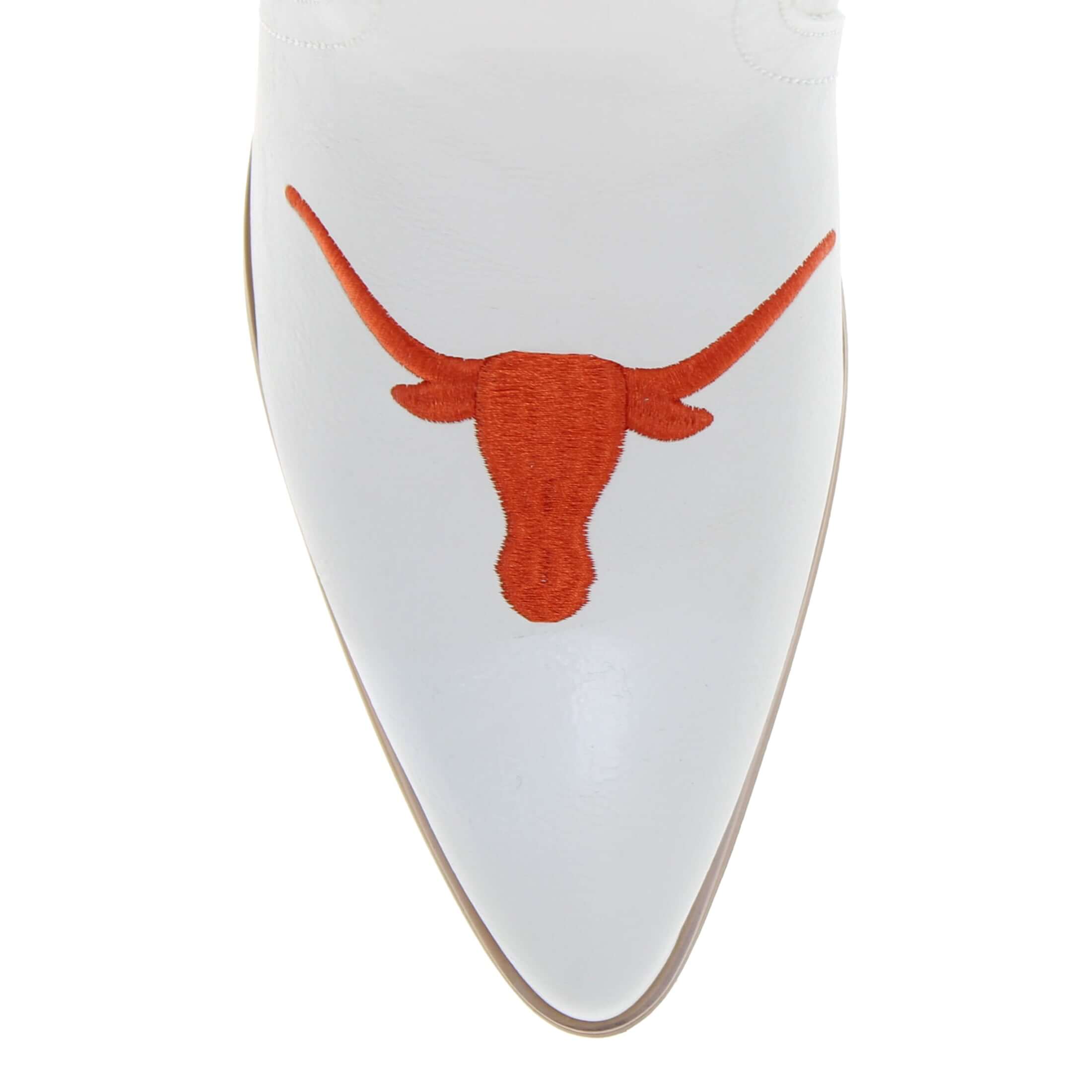 University of Texas Blair Tall White Boot By V By Vaccari