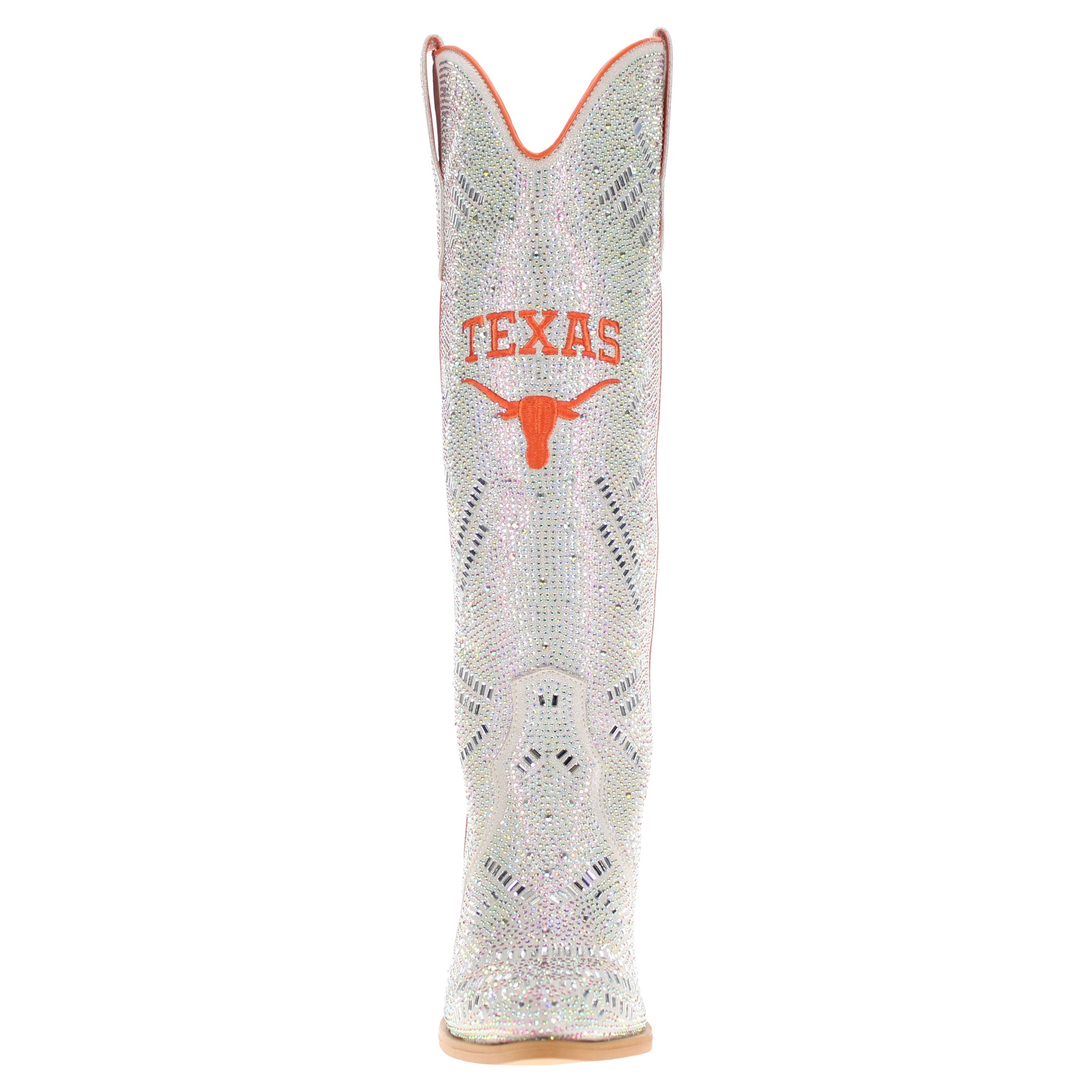 Women's University of Texas Natural Tall Bling Cowgirl Boots Amber by V by Vaccari