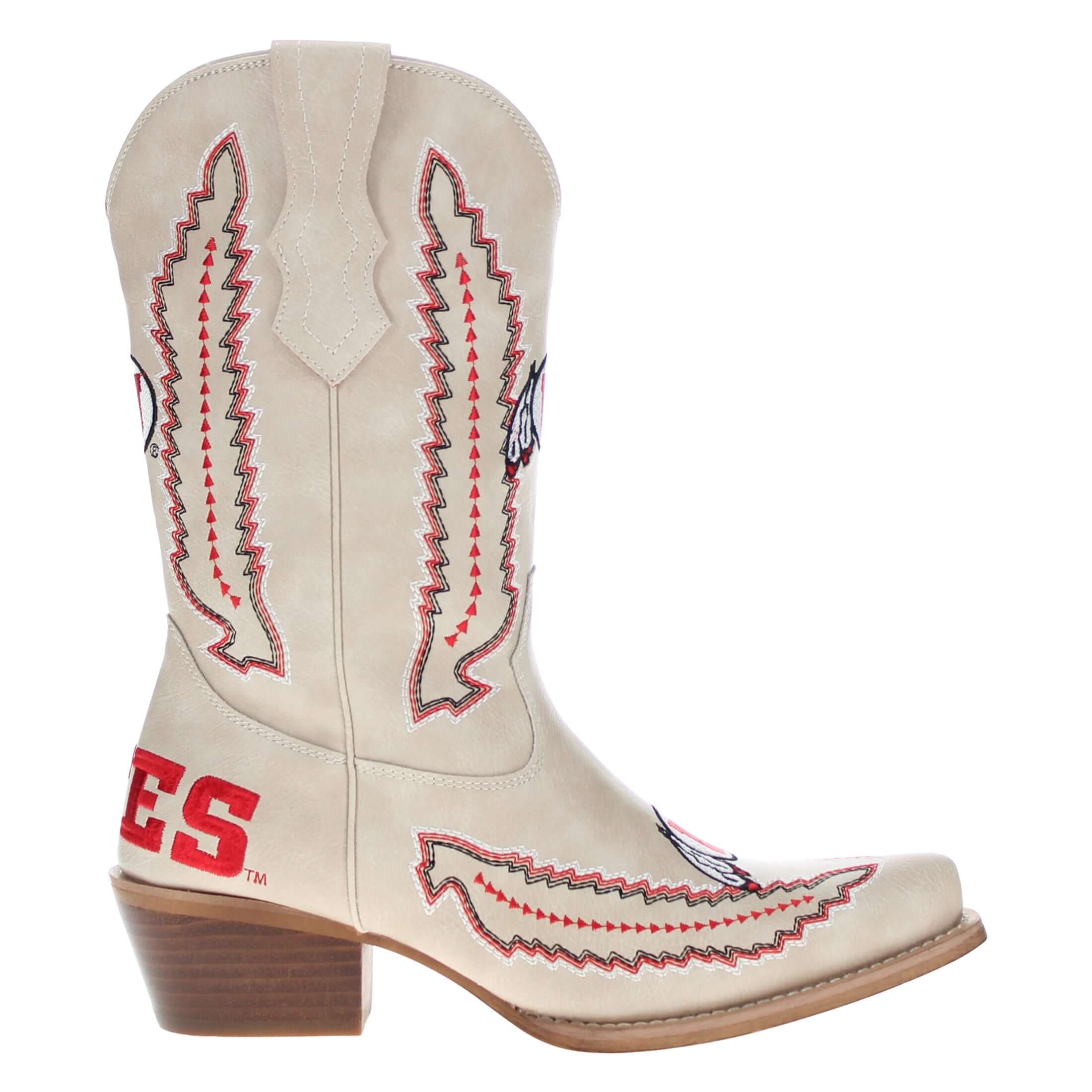 Women's University of Utah Bone Cowgirl Boot Mimi by V by Vaccari