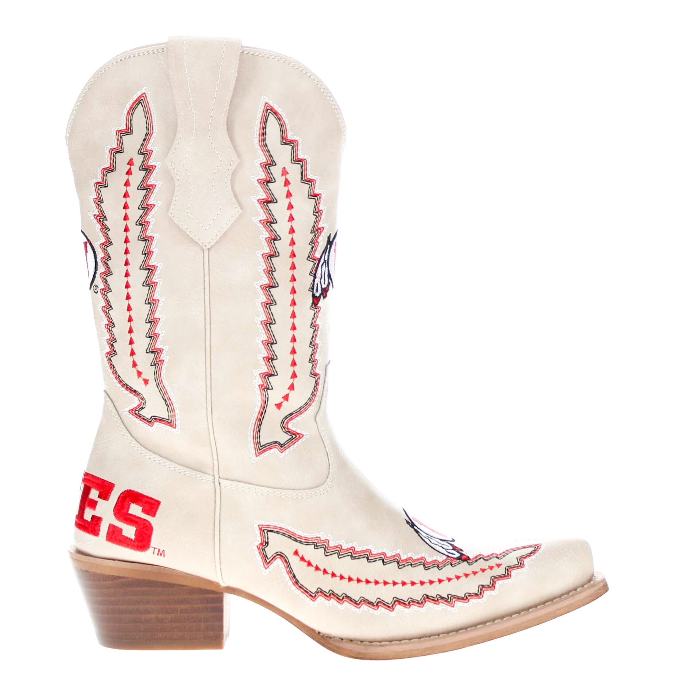 Women's University of Utah Bone Cowgirl Boot Mimi by V by Vaccari