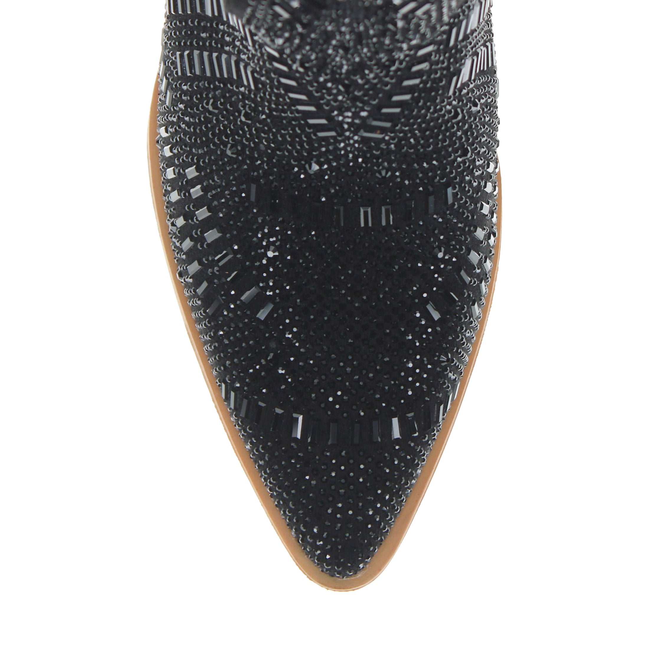 Women's Black Bling Cowgirl Booties Sadie by V by Vaccari