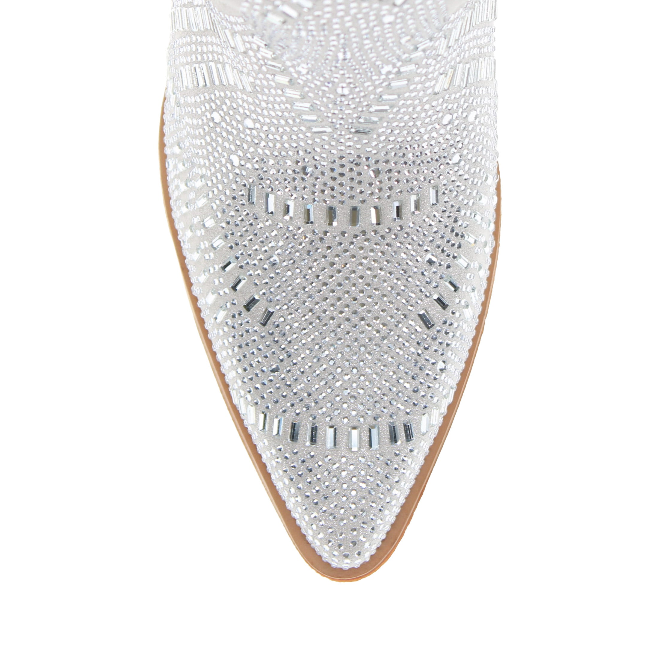 Women's Natural Bling Cowgirl Booties Sadie by V by Vaccari