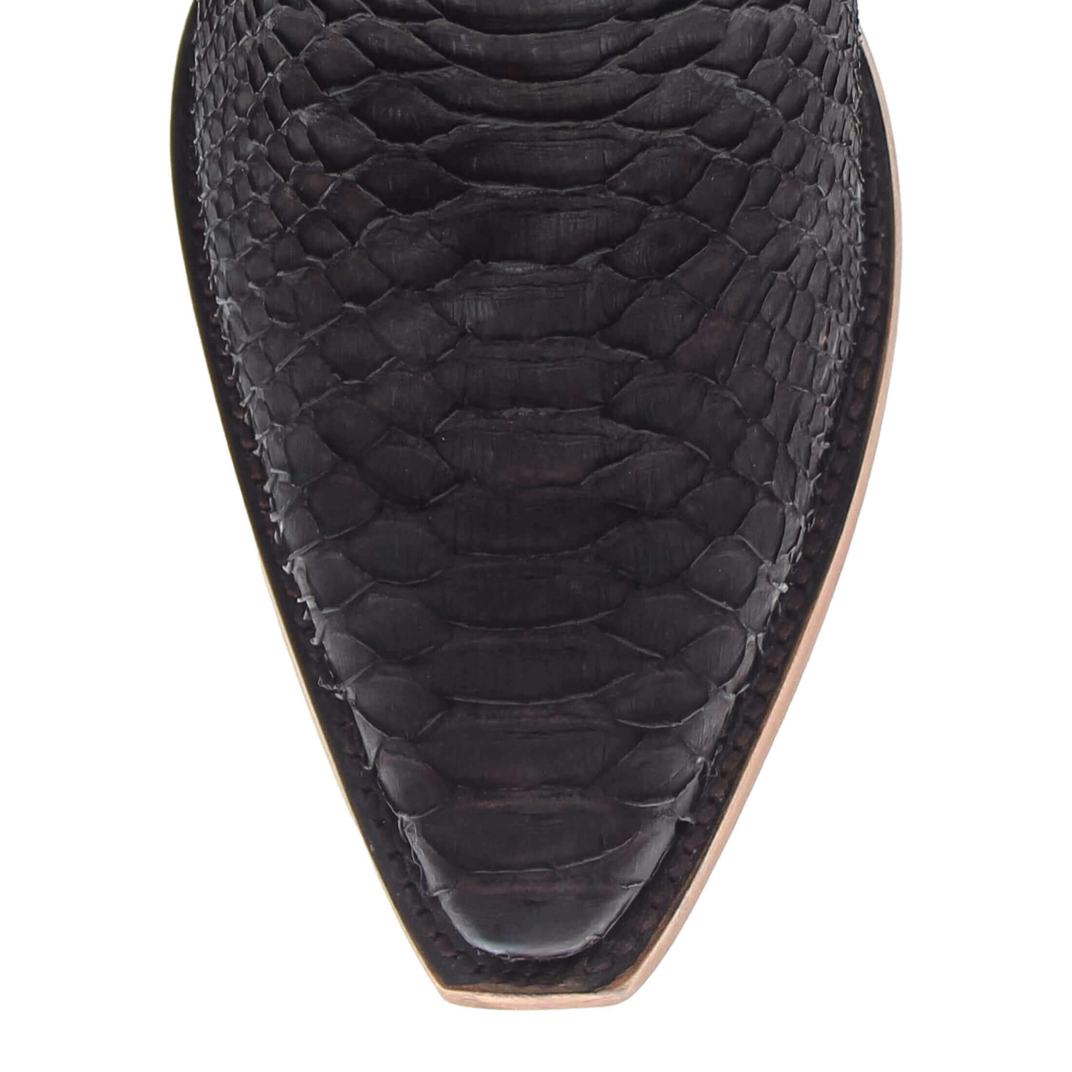 Women's Vaccari Mocha Python Snip Toe Boots