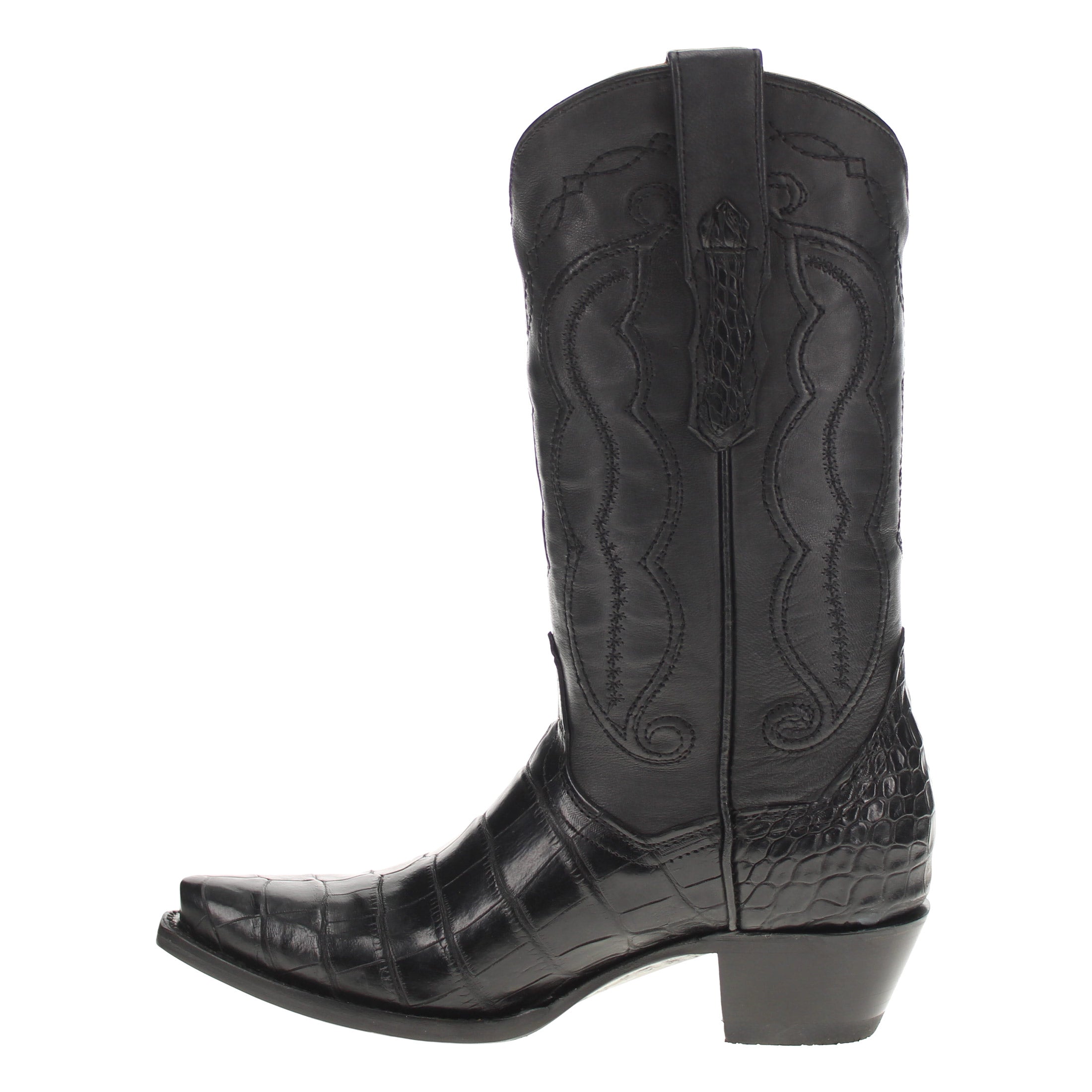Womens Vaccari American Alligator Belly Snip Toe Boots by Vaccari