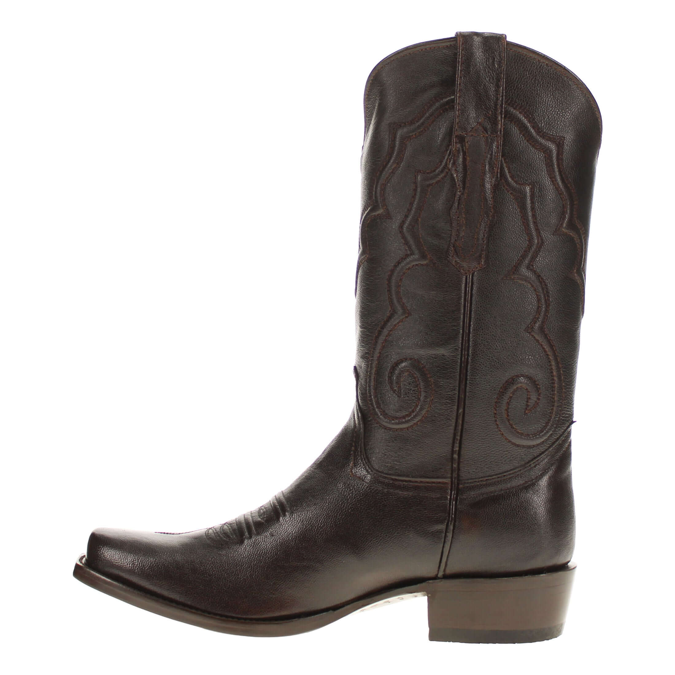 Men's Mocha Italian Leather Cowboy Boots Enzo by Vaccari Core