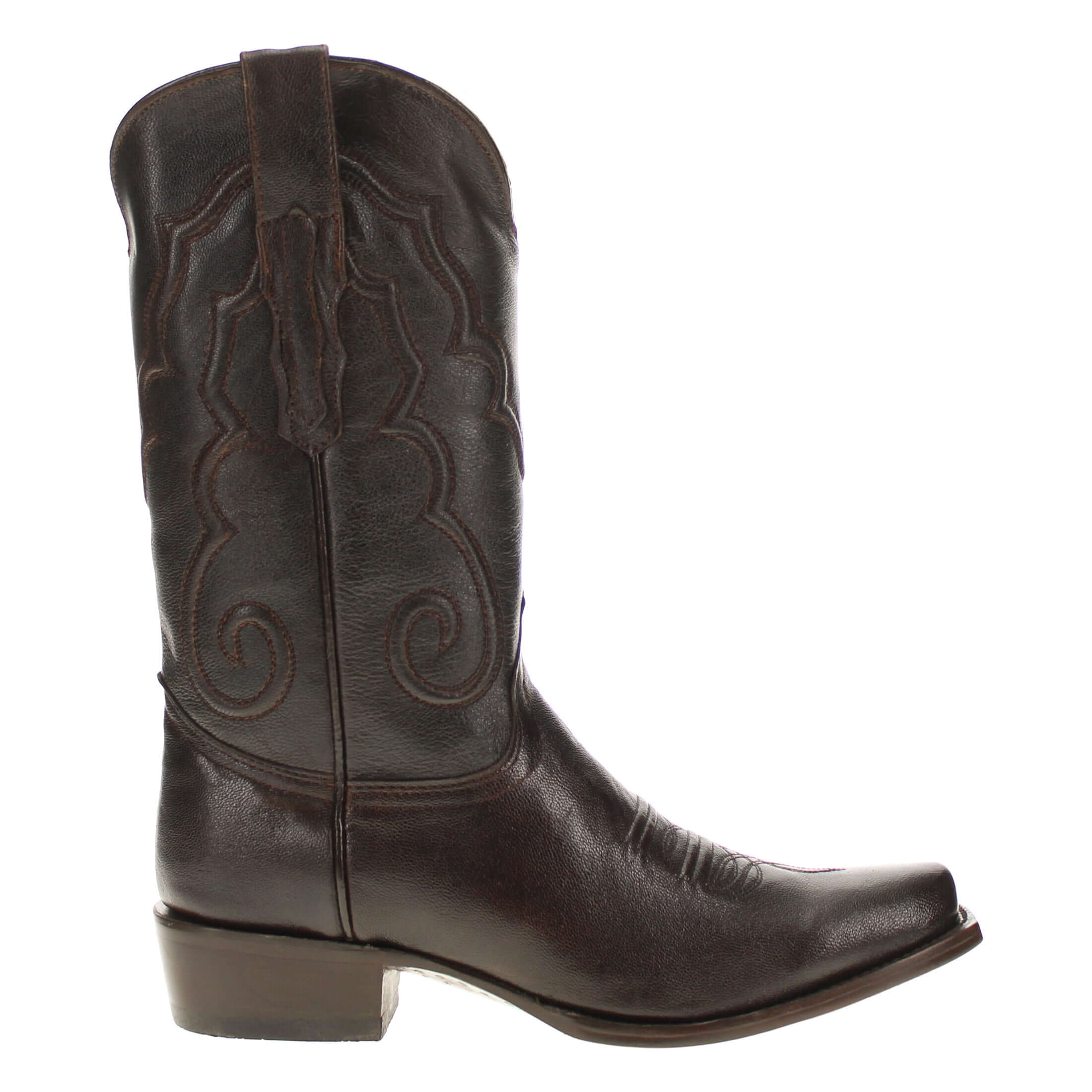 Men's Mocha Italian Leather Cowboy Boots Enzo by Vaccari Core