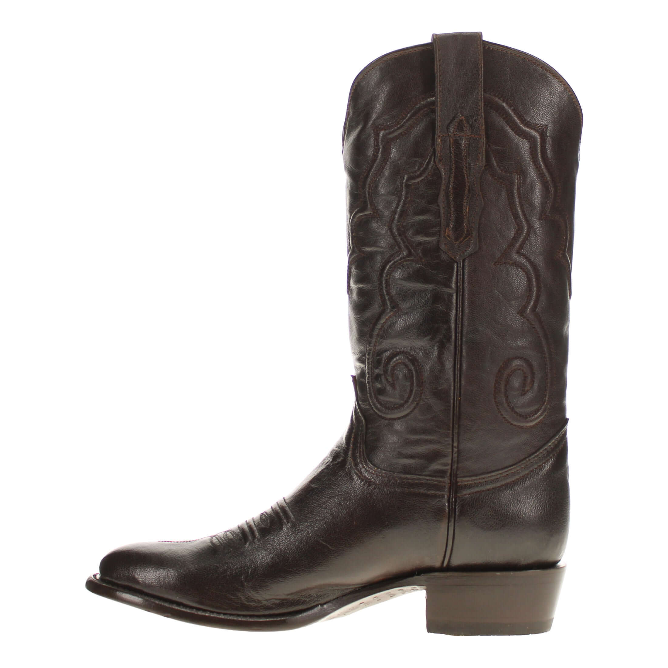 Men's Mocha Italian Leather Cowboy Boots Enzo by Vaccari Core