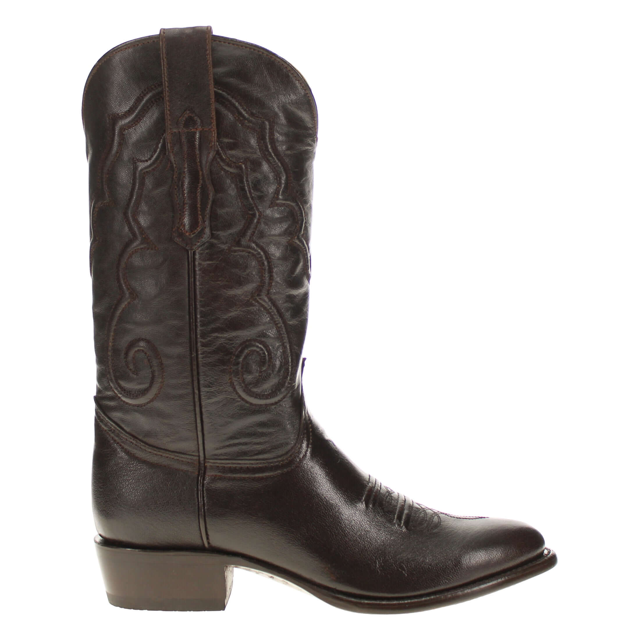 Men's Mocha Italian Leather Cowboy Boots Enzo by Vaccari Core