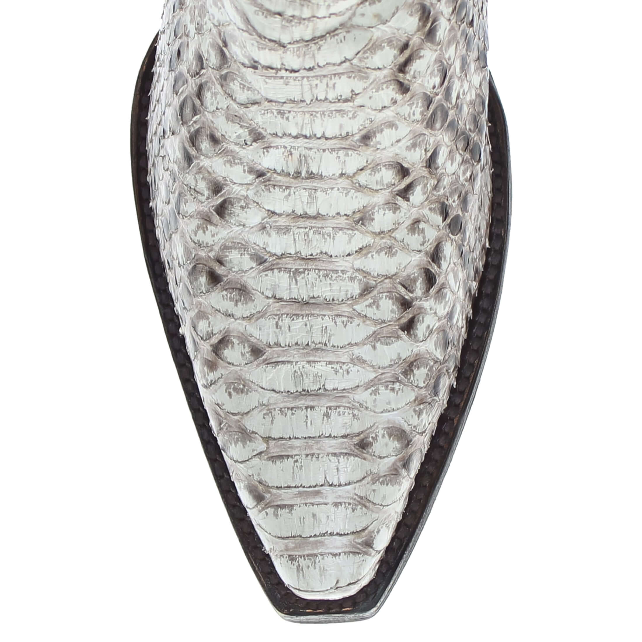 Women's Natural Python Snip Toe Western Boot by Vaccari