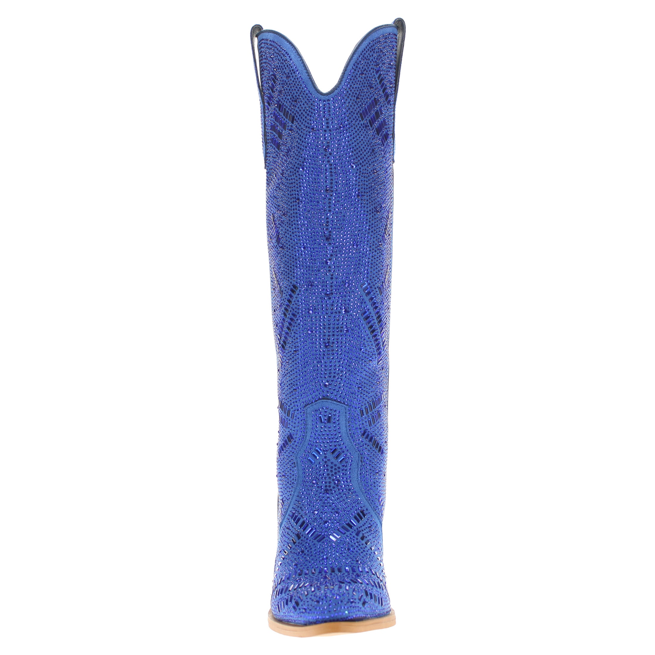 Women's Blue Tall Bling Cowgirl Boots Sierra by V by Vaccari