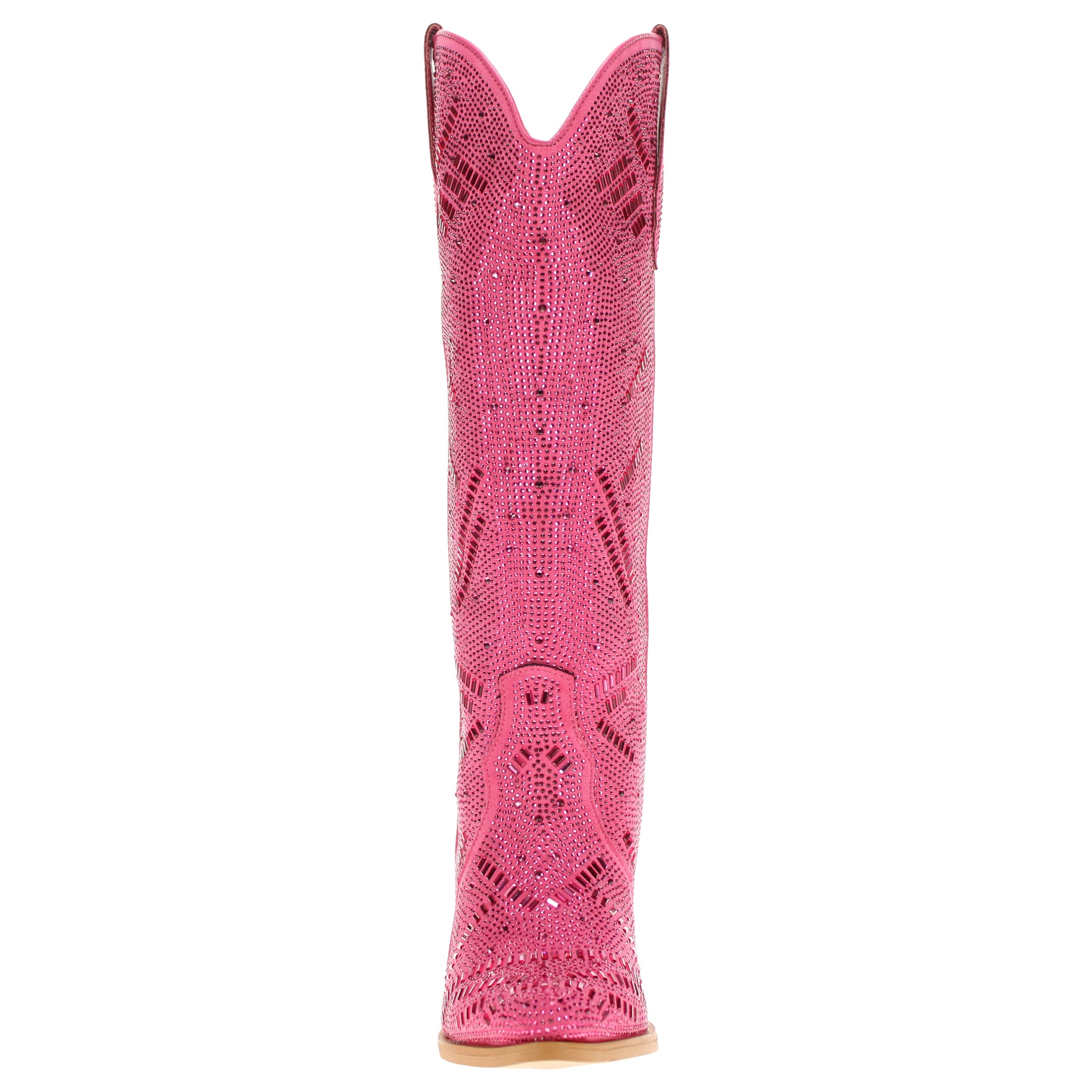 Women's Pink Tall Bling Cowgirl Boots Sierra by V by Vaccari