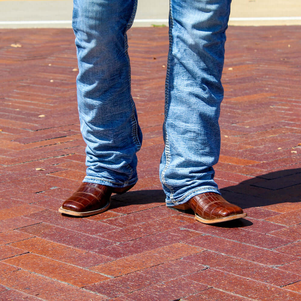 Men's American Alligator Cowboy Boots by Vaccari University