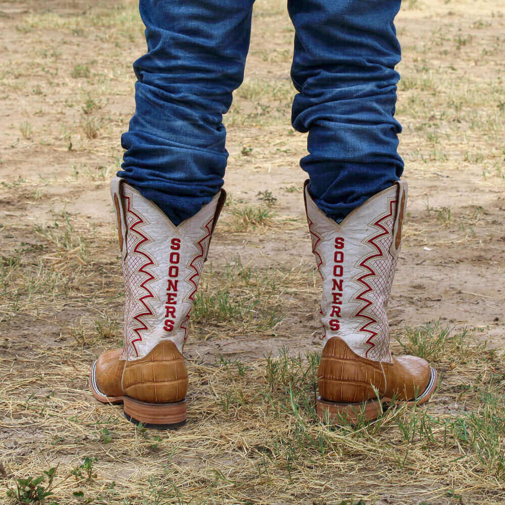 Men's American Alligator Cowboy Boots by Vaccari University