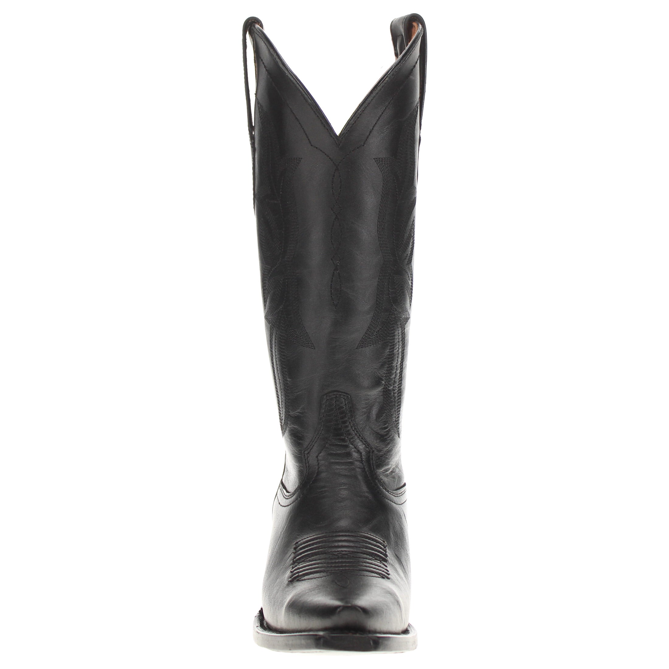 Women's Black Leather Cowgirl Boots Sloane by Vaccari Core