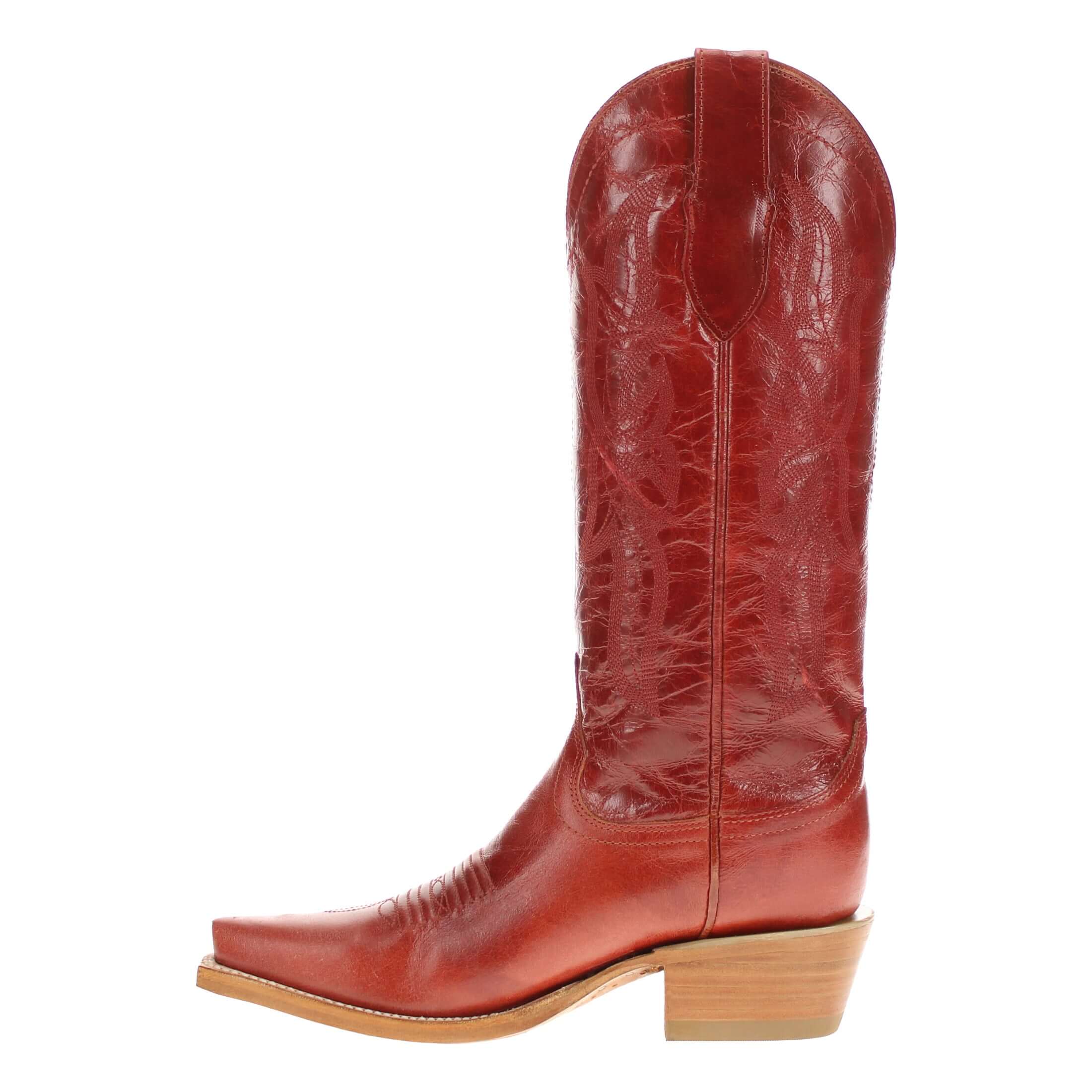 Women's Barnwood Red Leather Cowgirl Boots Sloane by Vaccari Core