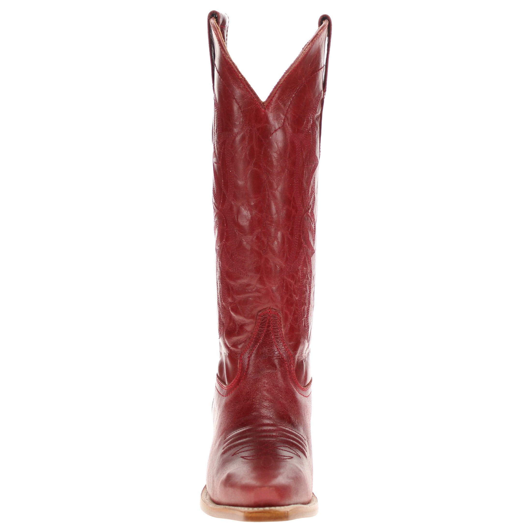 Women's Red Leather Cowgirl Boots Sloane by Vaccari Core
