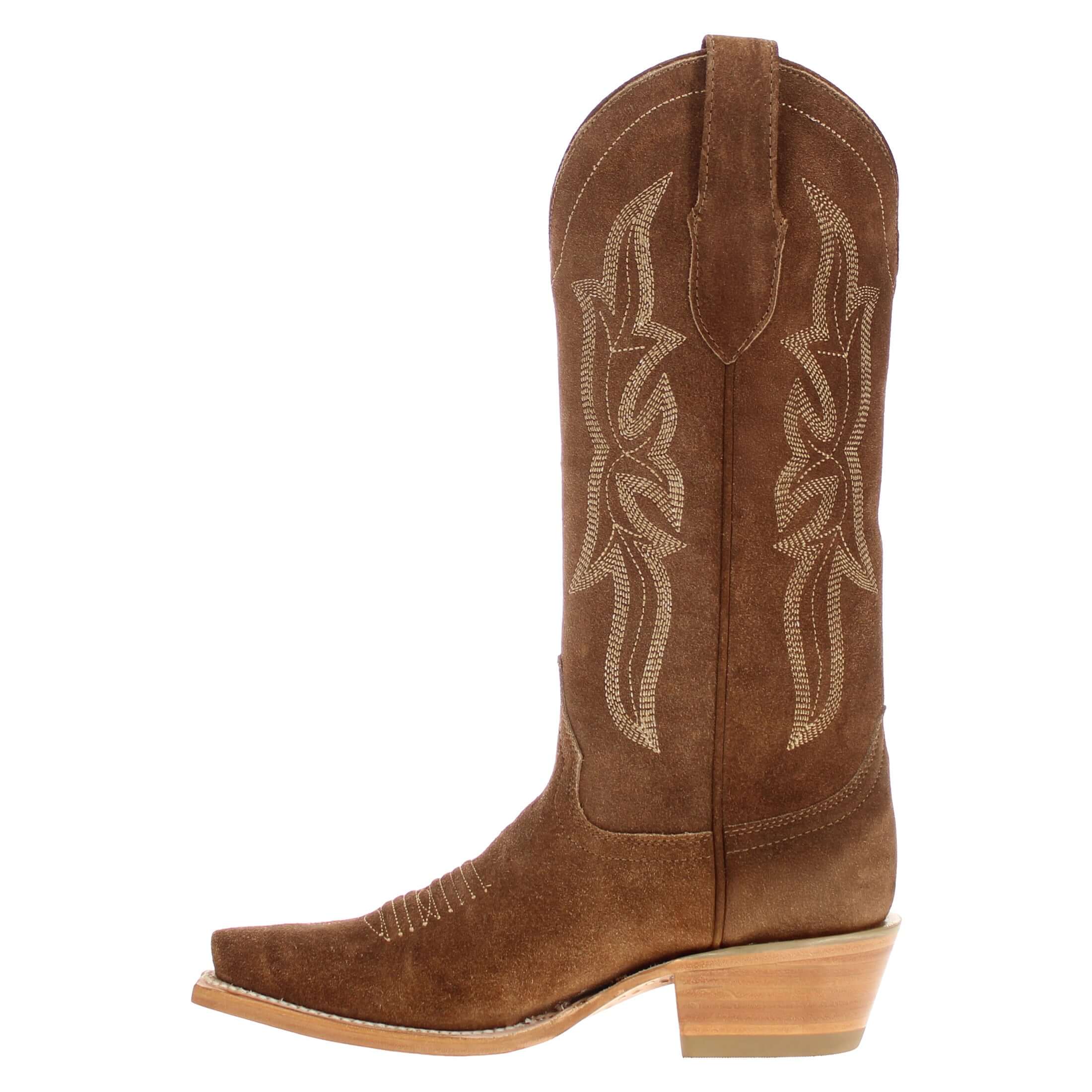 Women's Sand Suede Leather Cowgirl Boots Sloane by Vaccari Core