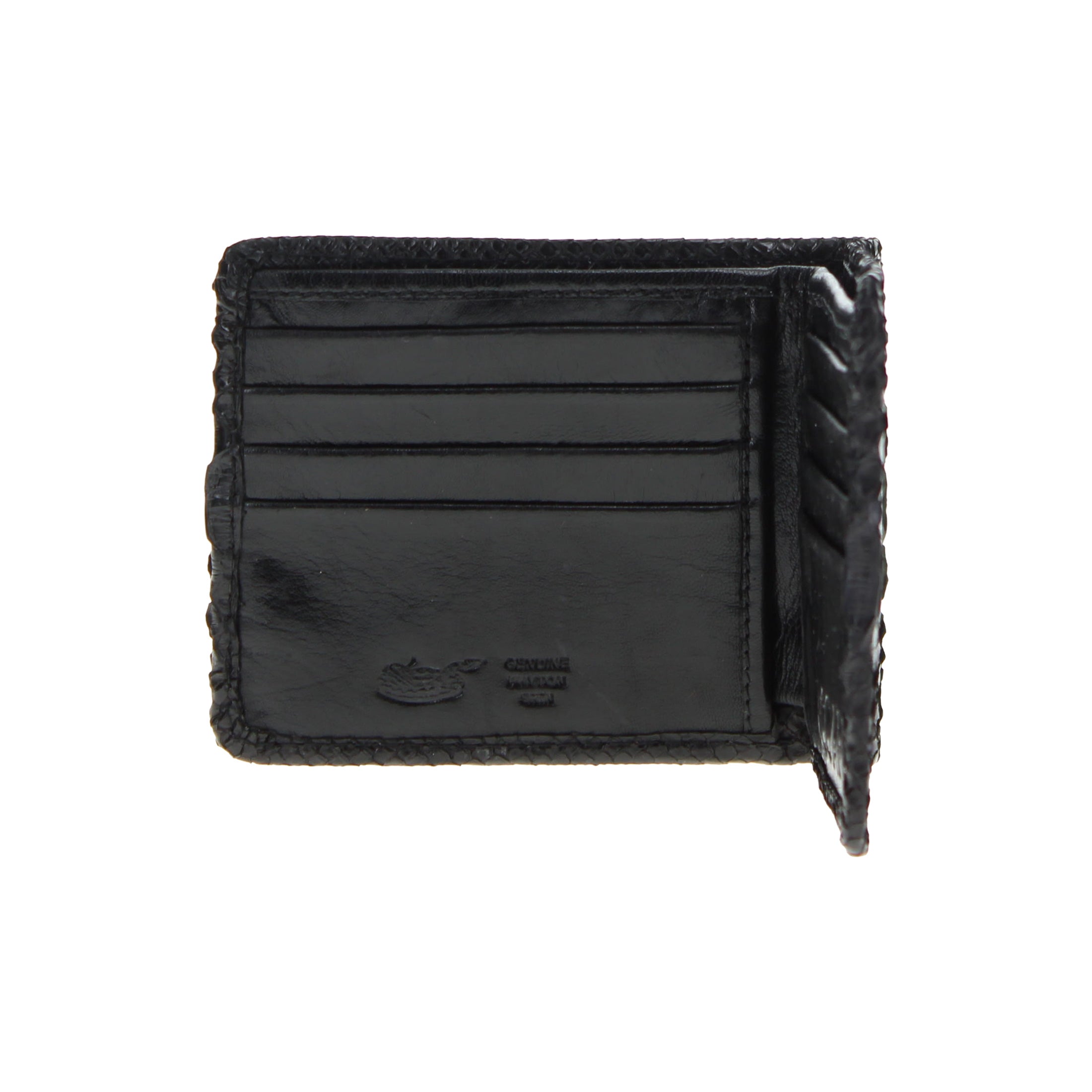 Men's Black Python Billfold Wallet