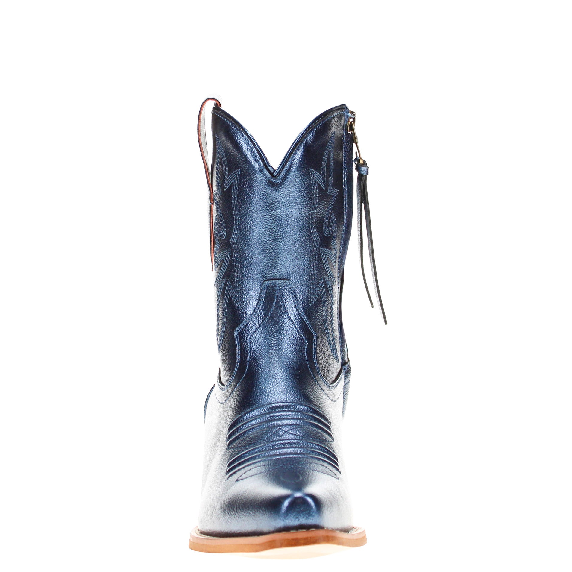 Women's Blue Cowgirl Boots with Color Tassel Jane by V by Vaccari