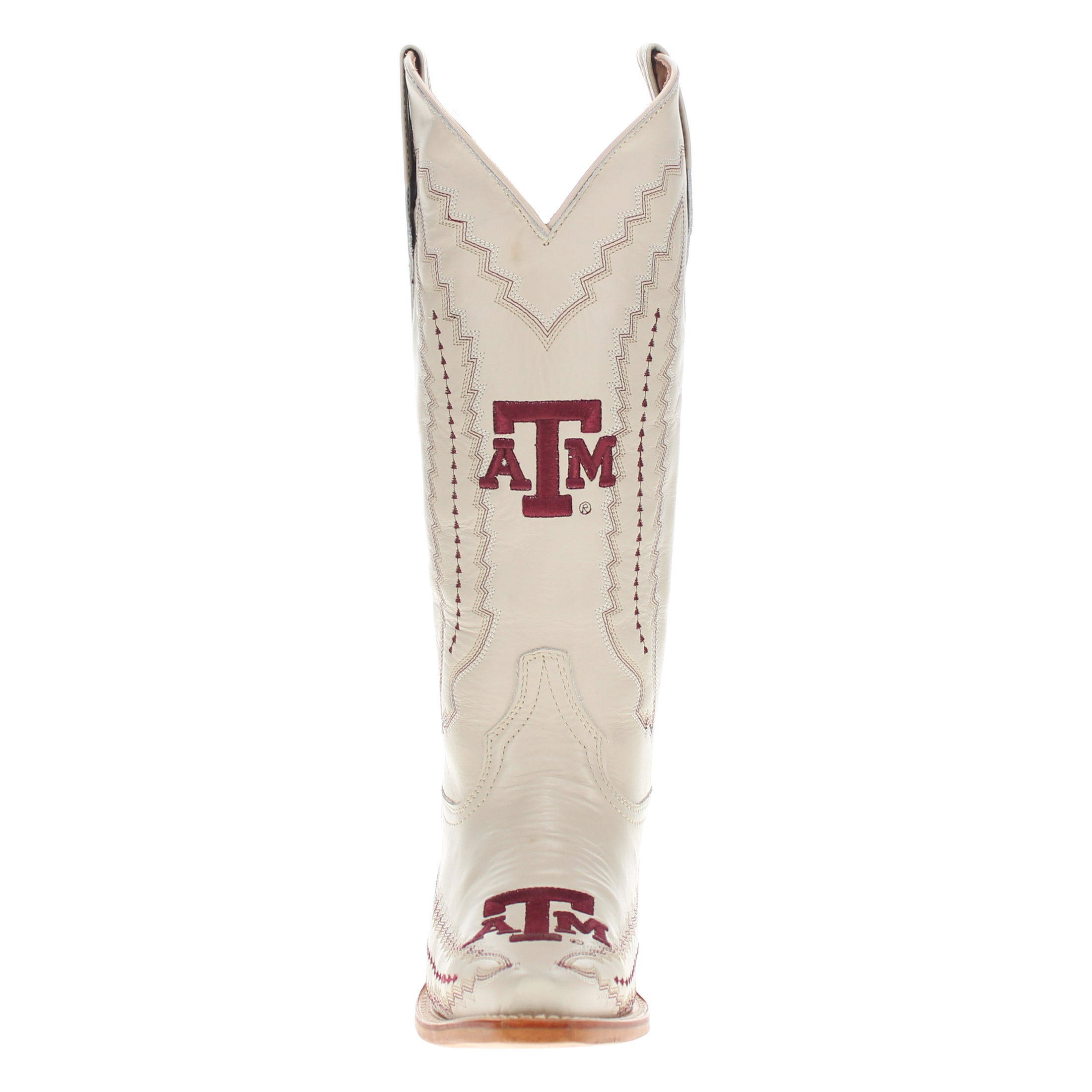 Women's Texas A&M Less Than Perfect Bone Cowgirl Boots by Vaccari University
