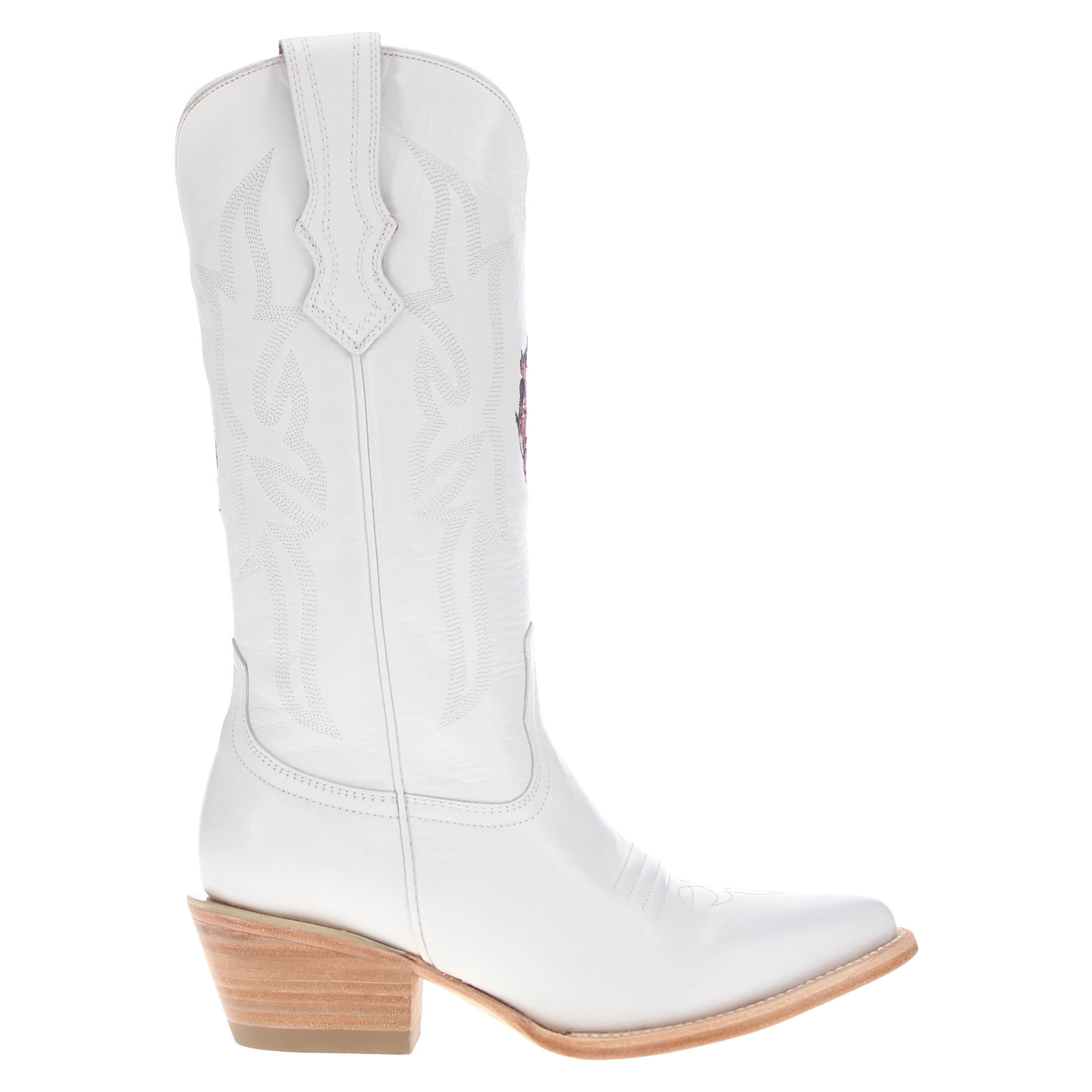 Women's University of Arkansas White Cowgirl Boots Leighton by Vaccari University