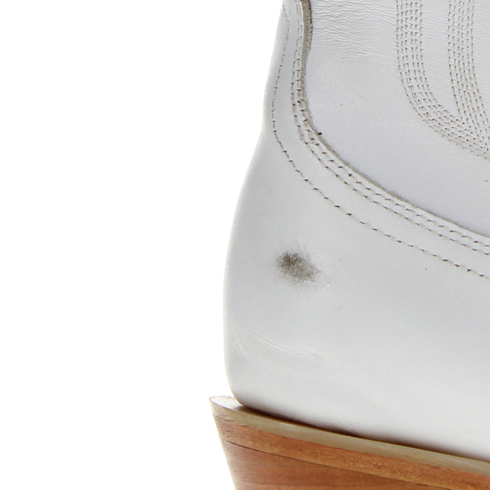 Women's White Cowgirl Boot Leighton FD Less Than Perfect