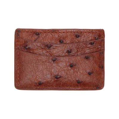 Full Quill Ostrich Card Holder