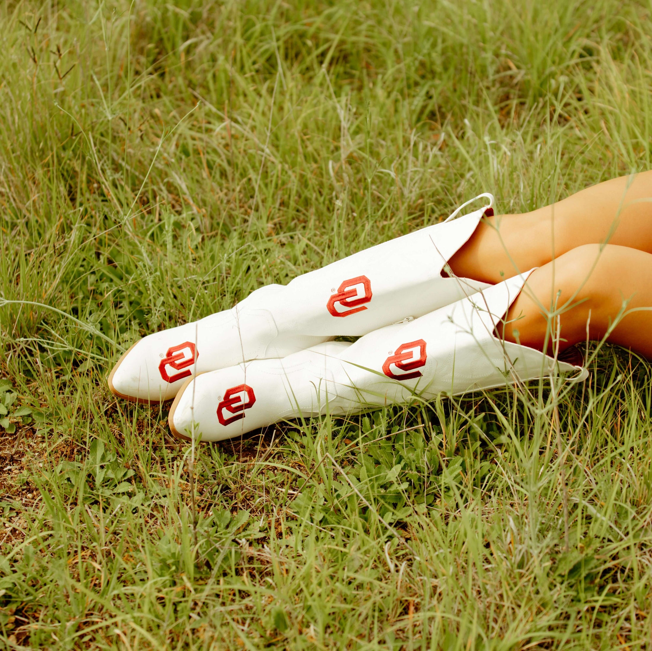 University of Oklahoma Blair Tall White Boot By V By Vaccari