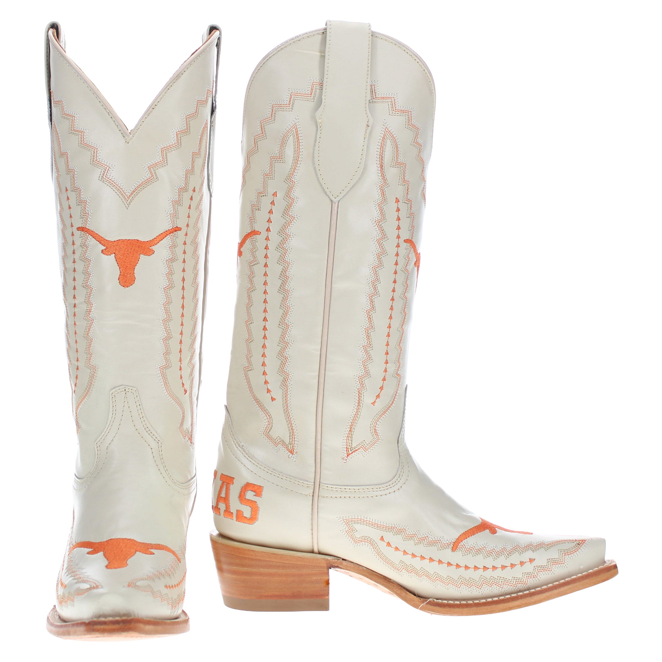 Women's Texas Less Than Perfect Bone Cowgirl Boots by Vaccari University